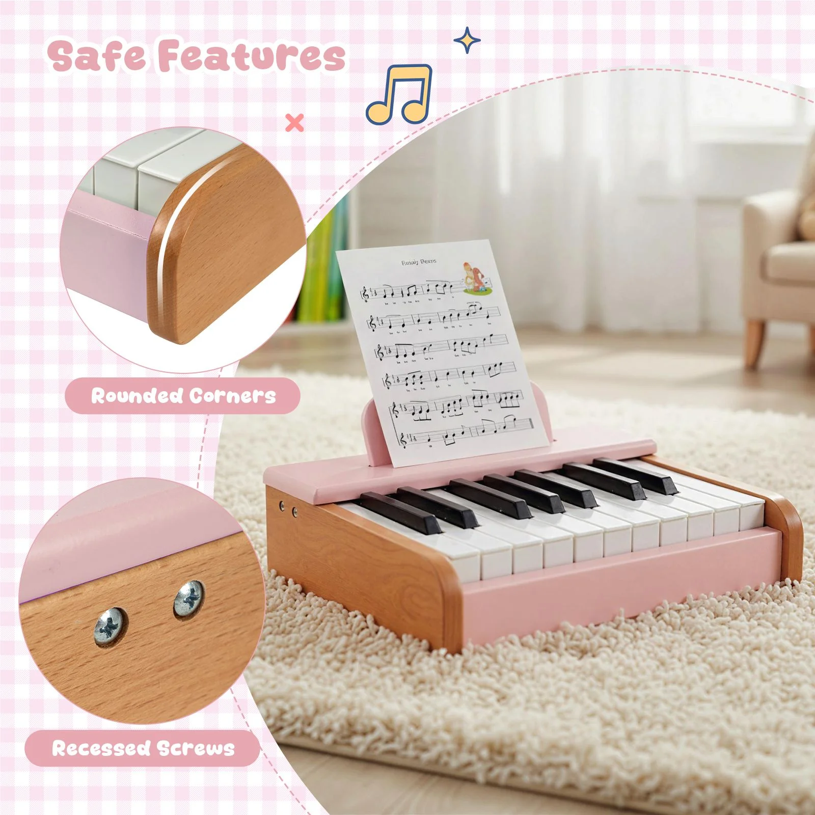 18 Keys Kids Piano Keyboard Interactive Children Piano Musical Toy - Image 6