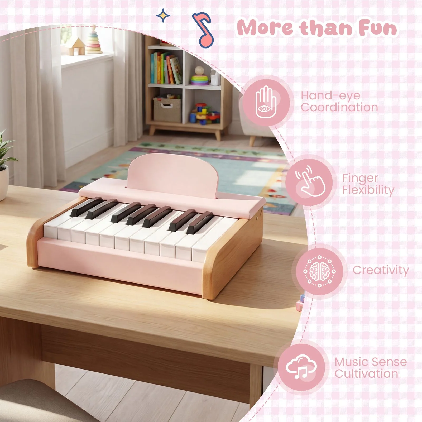 18 Keys Kids Piano Keyboard Interactive Children Piano Musical Toy - Image 7