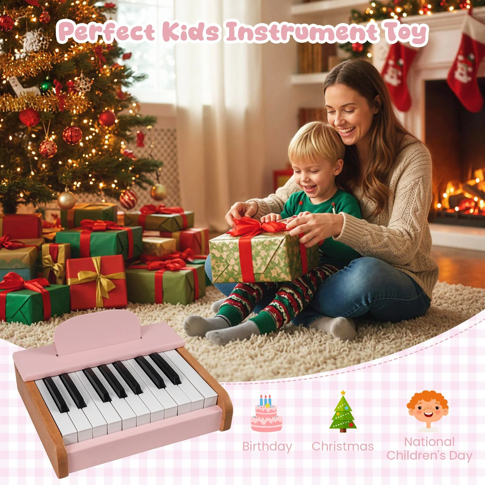 18 Keys Kids Piano Keyboard Interactive Children Piano Musical Toy - Image 9