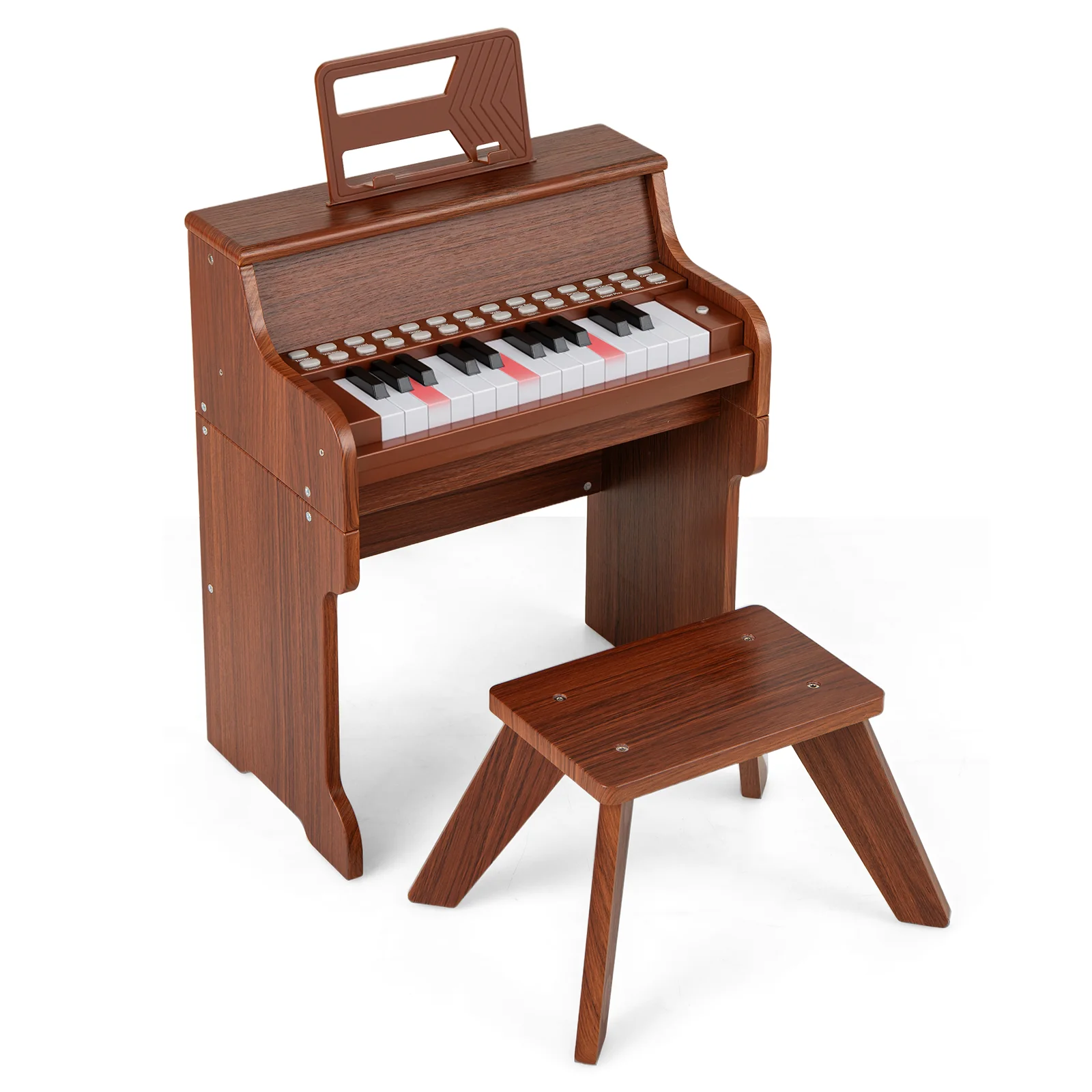 25 Keys Kids Piano Keyboard with Stool for Boys and Girls Aged 3+ Years Old - Image 11