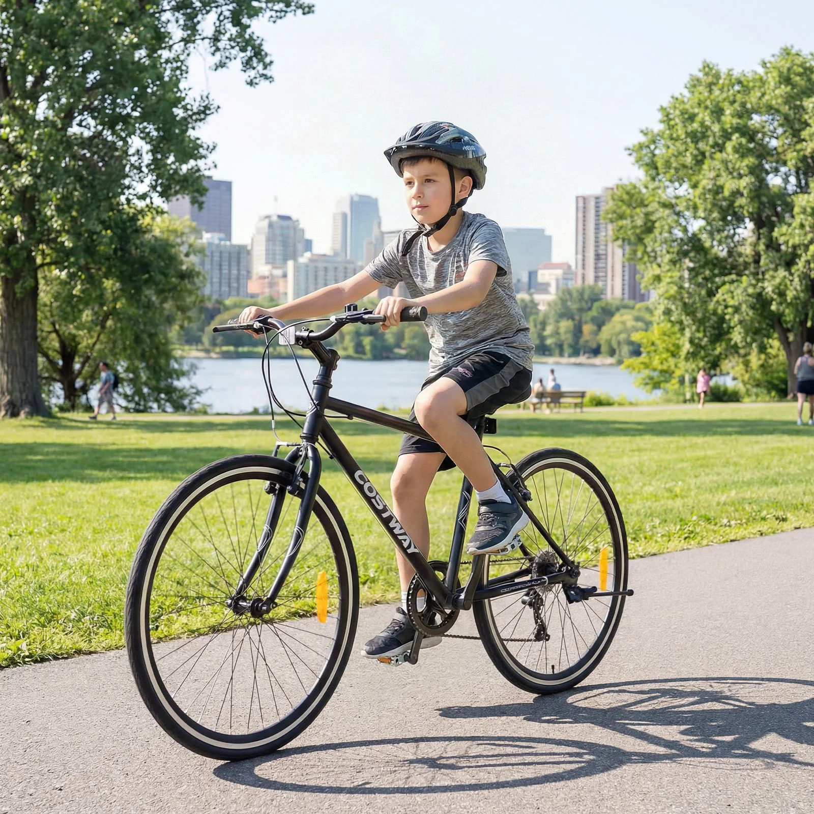 26 Inch Mountain Bike with All-terrain Rubber Wheels and Dual Brakes for Adults and Teens - Image 2