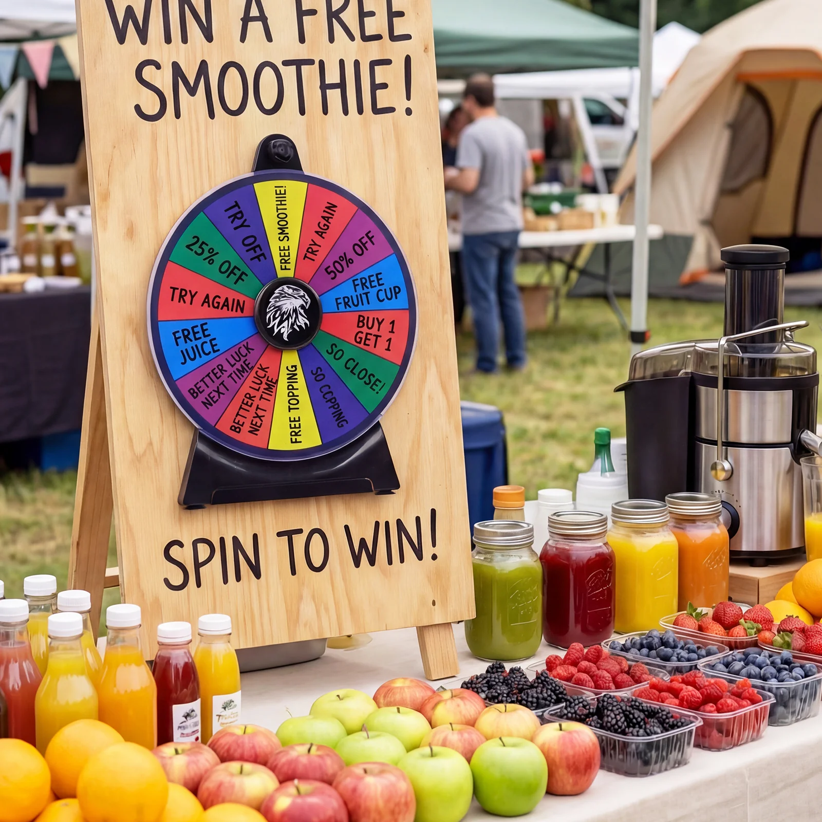 Spinning Prize Wheel, 14 Slots Spin Wheel, Tabletop Fortune Game - Image 2