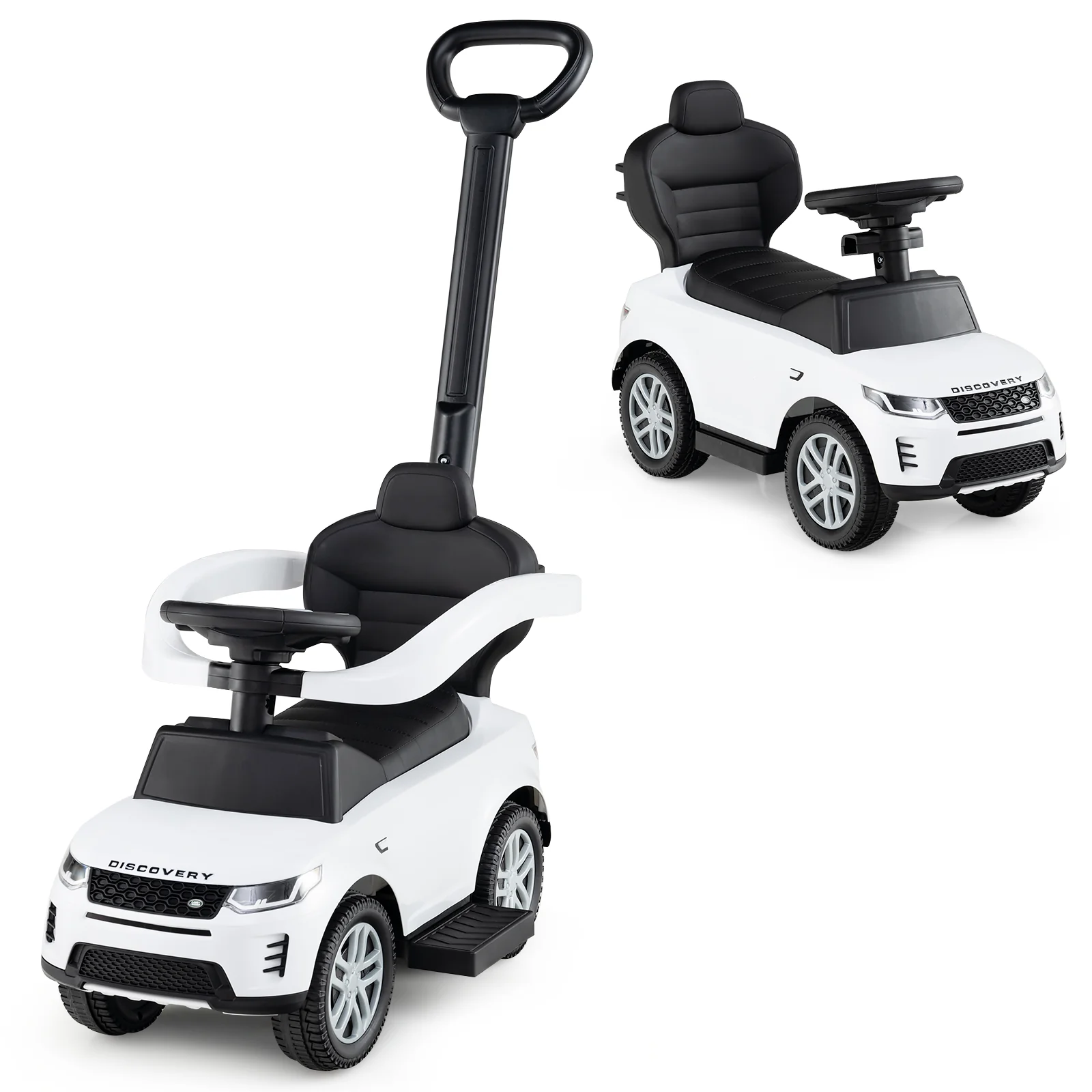 3 in 1 Push Car for Toddlers, Licensed Land Rover Discovery Ride on Toy