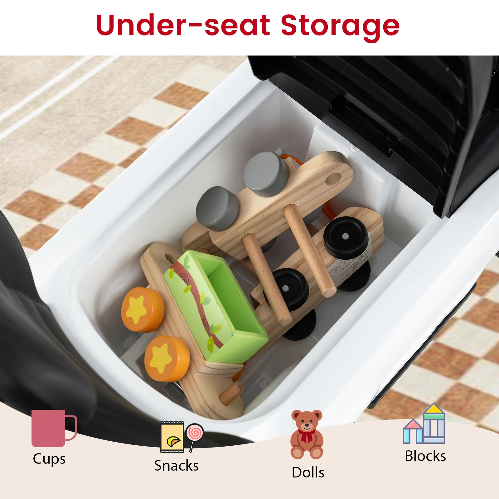 3 in 1 Push Car for Toddlers, Licensed Land Rover Discovery Ride on Toy - Image 4