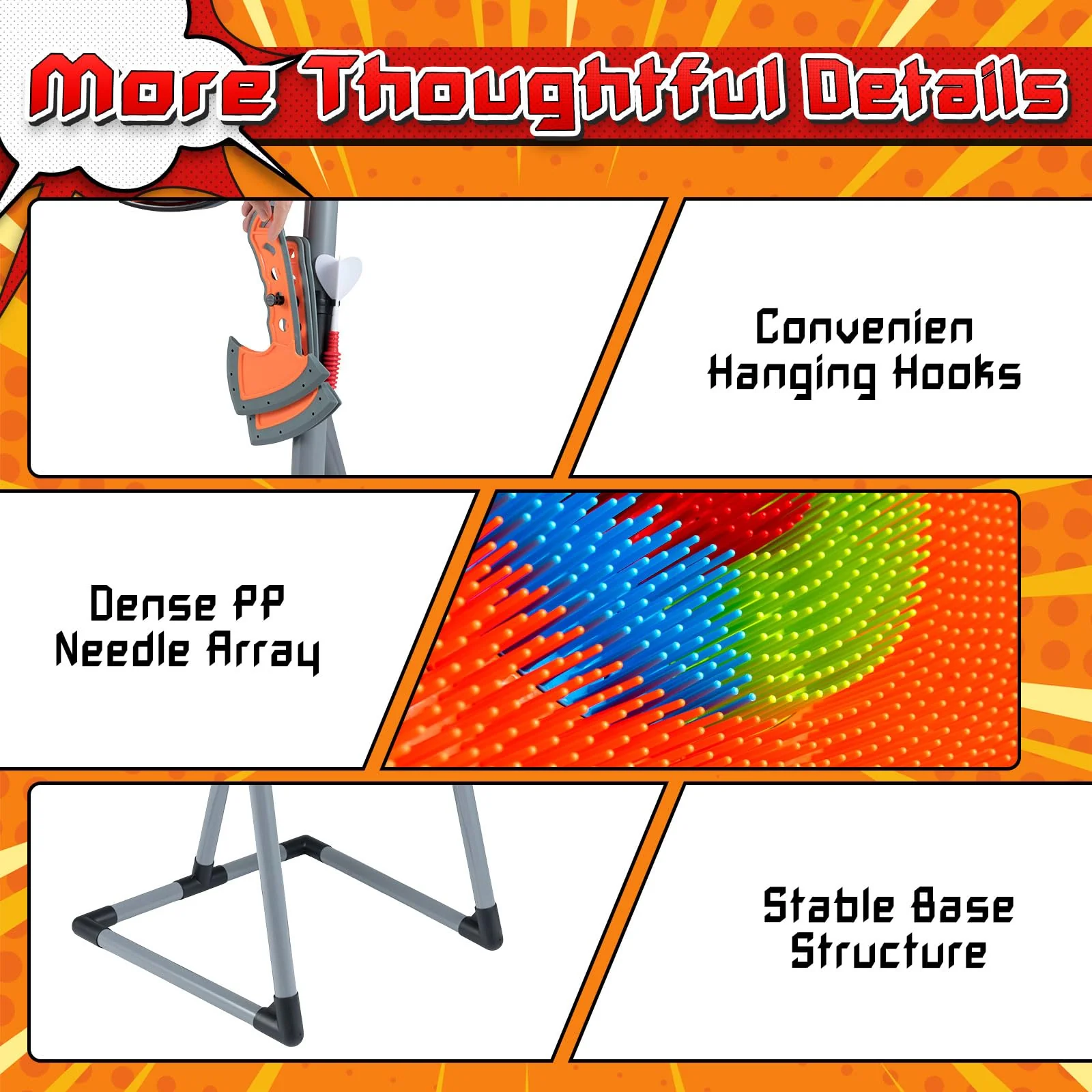 3 in 1 Throwing Target Set, Kids Throwing Game w/3 Throwing Axes - Image 7