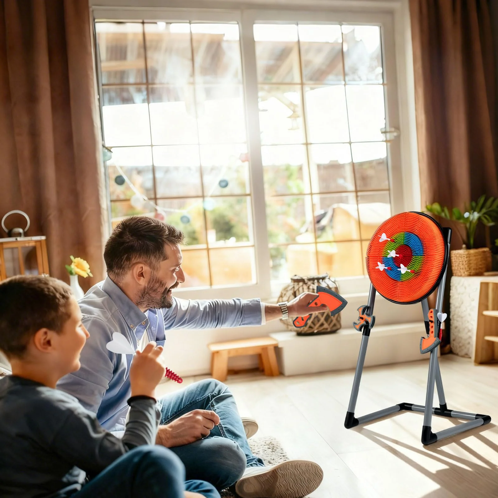 3 in 1 Throwing Target Set, Kids Throwing Game w/3 Throwing Axes - Image 8