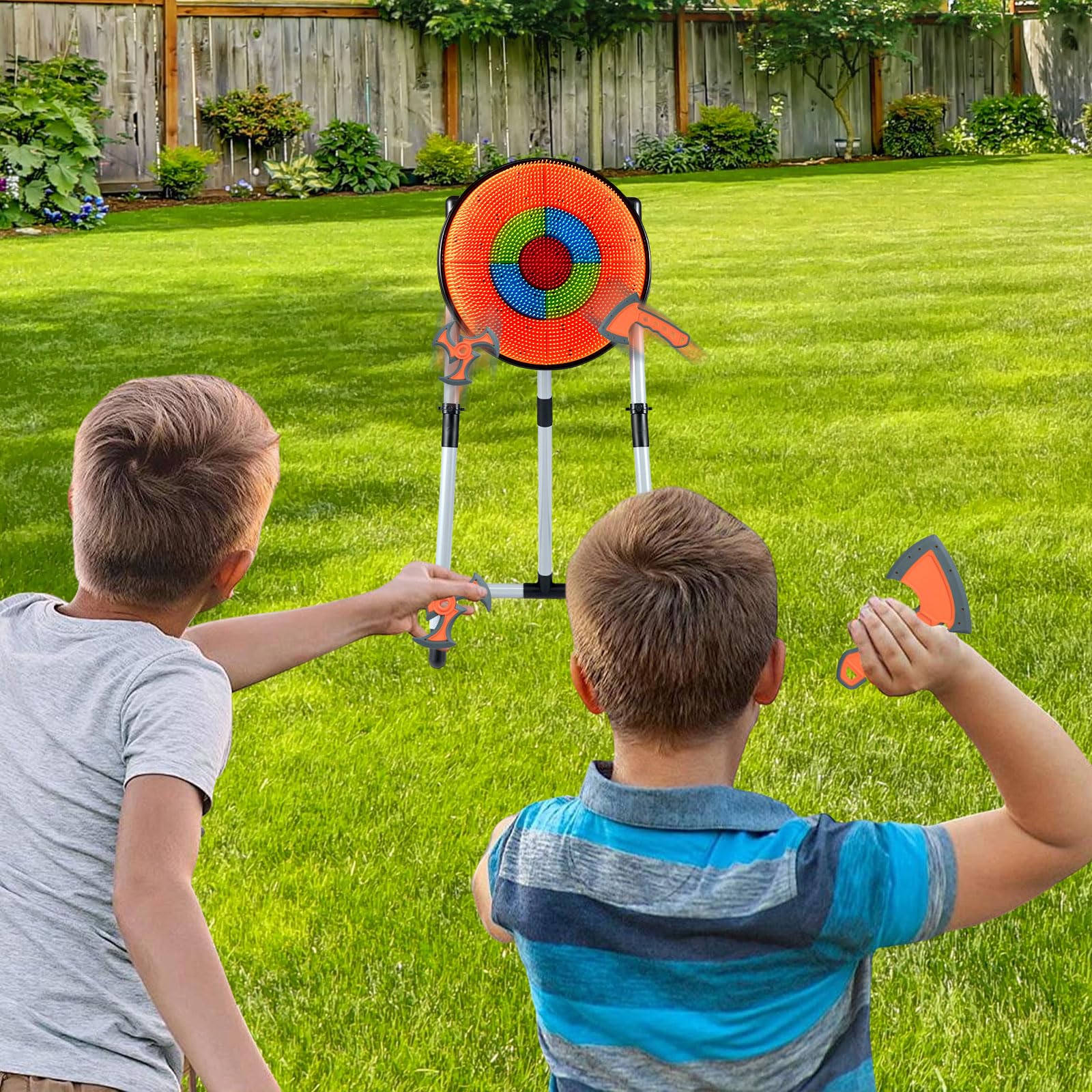 3 in 1 Throwing Target Set, Kids Throwing Game w/3 Throwing Axes - Image 9