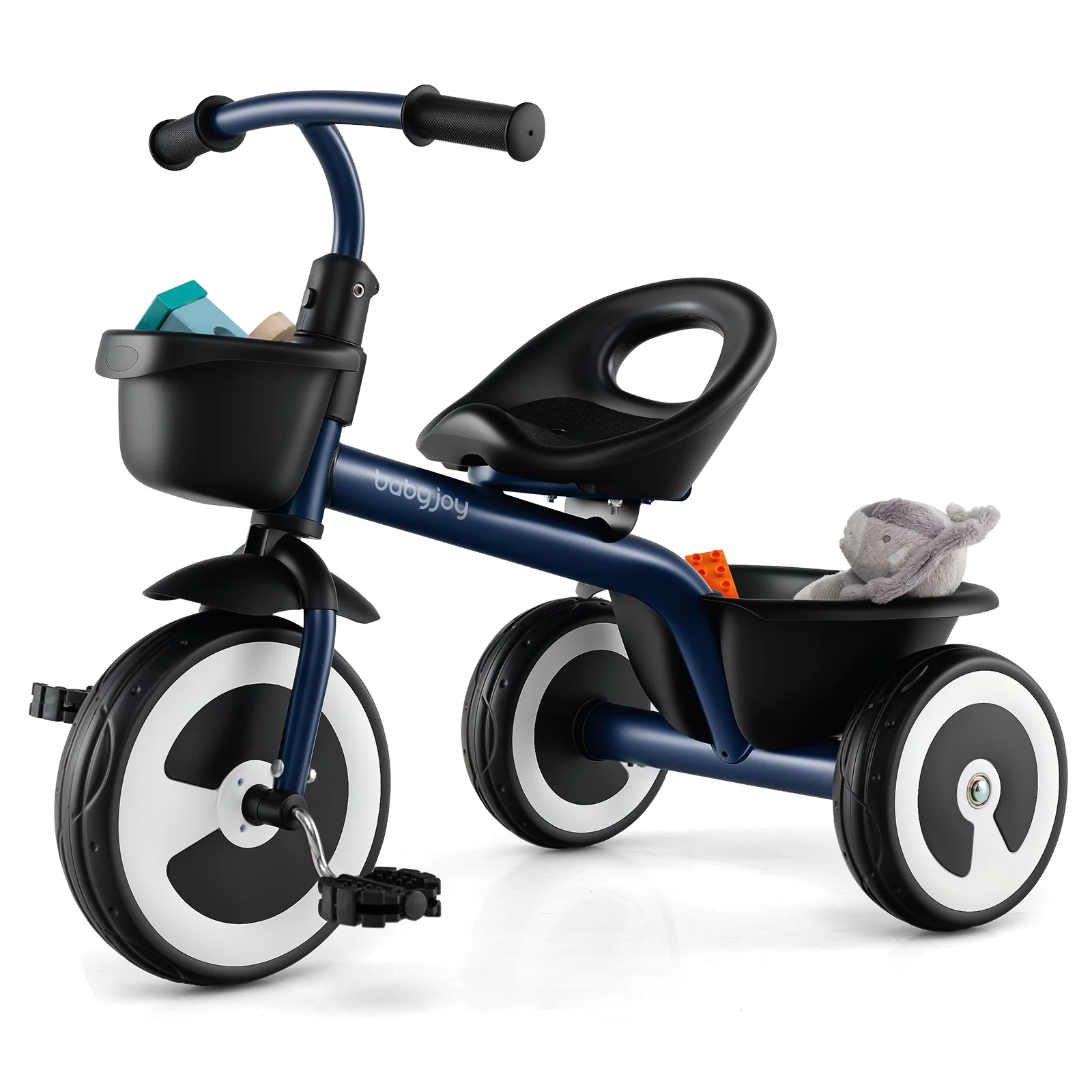 3-Wheel Toddler Bike with Heavy-Duty Carbon Steel Frame, Birthday Gift for Boys & Girls 1.5-5 Years Old - Image 11