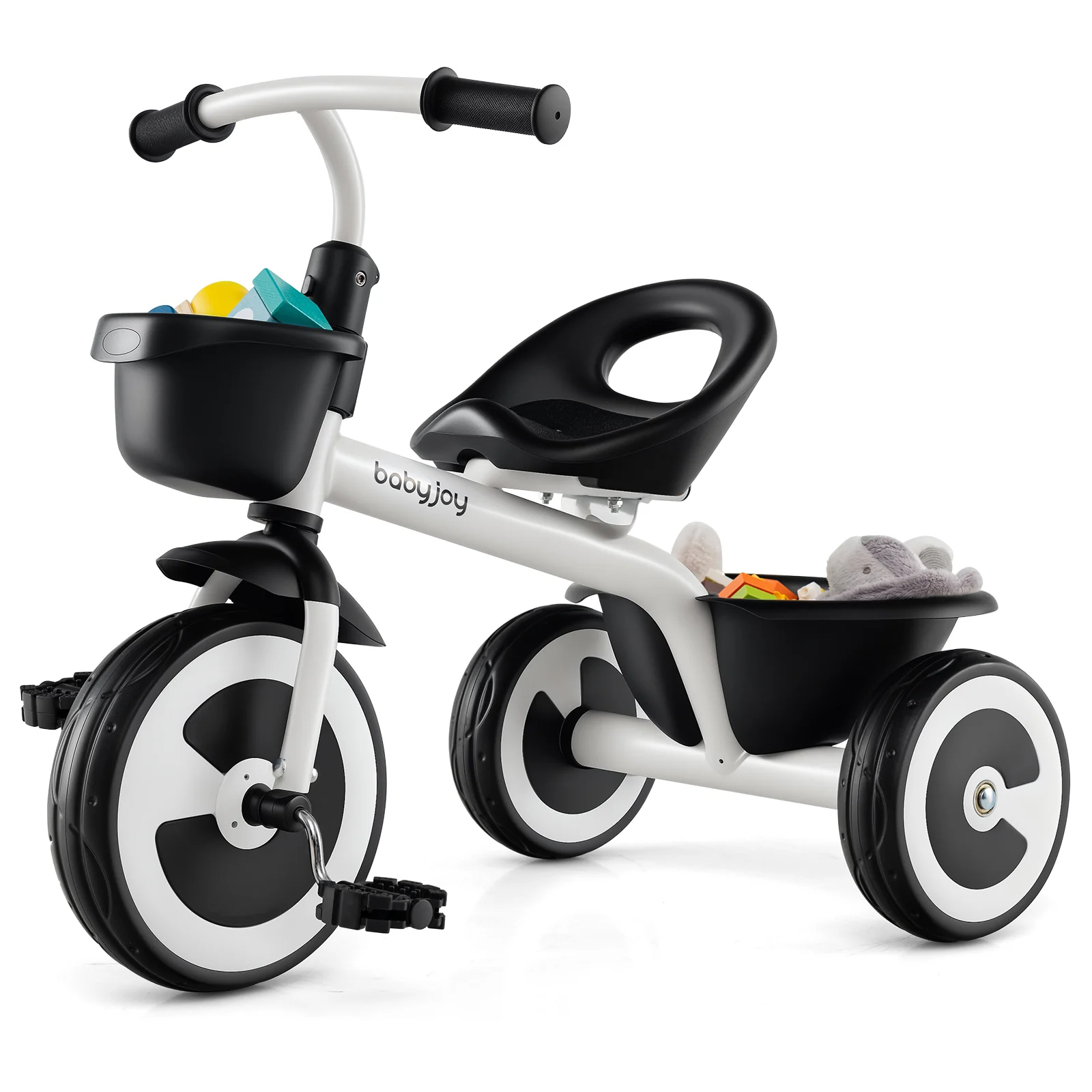3-Wheel Toddler Bike with Heavy-Duty Carbon Steel Frame, Birthday Gift for Boys & Girls 1.5-5 Years Old - Image 12