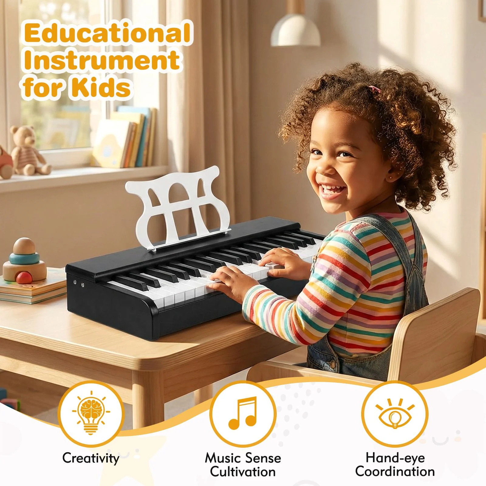 30 Keys Mini Digital Piano with Removable Music Stand for Boys and Girls - Image 7