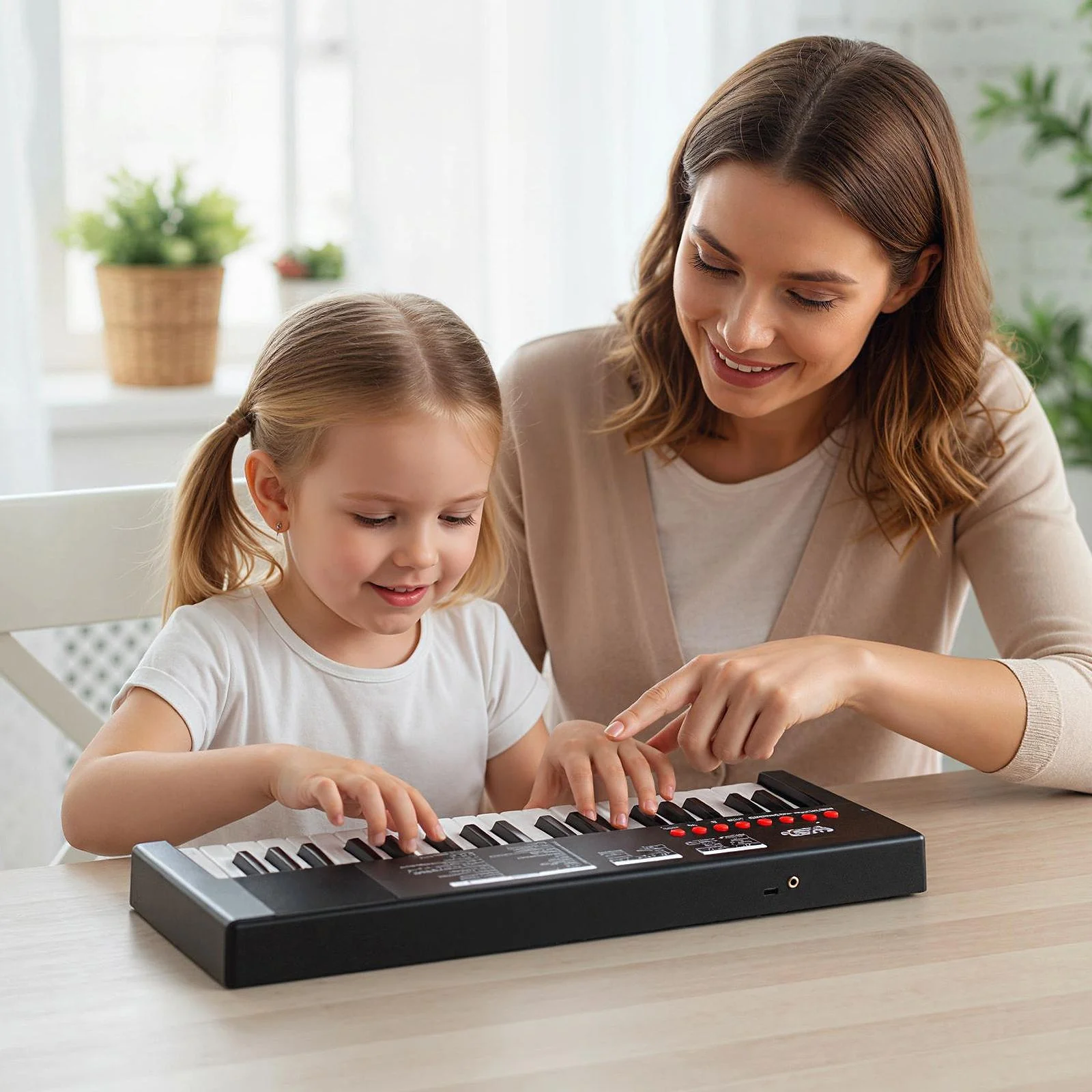 37 Keys Portable Electric Keyboard Piano with Microphone and 8 Tones - Image 3