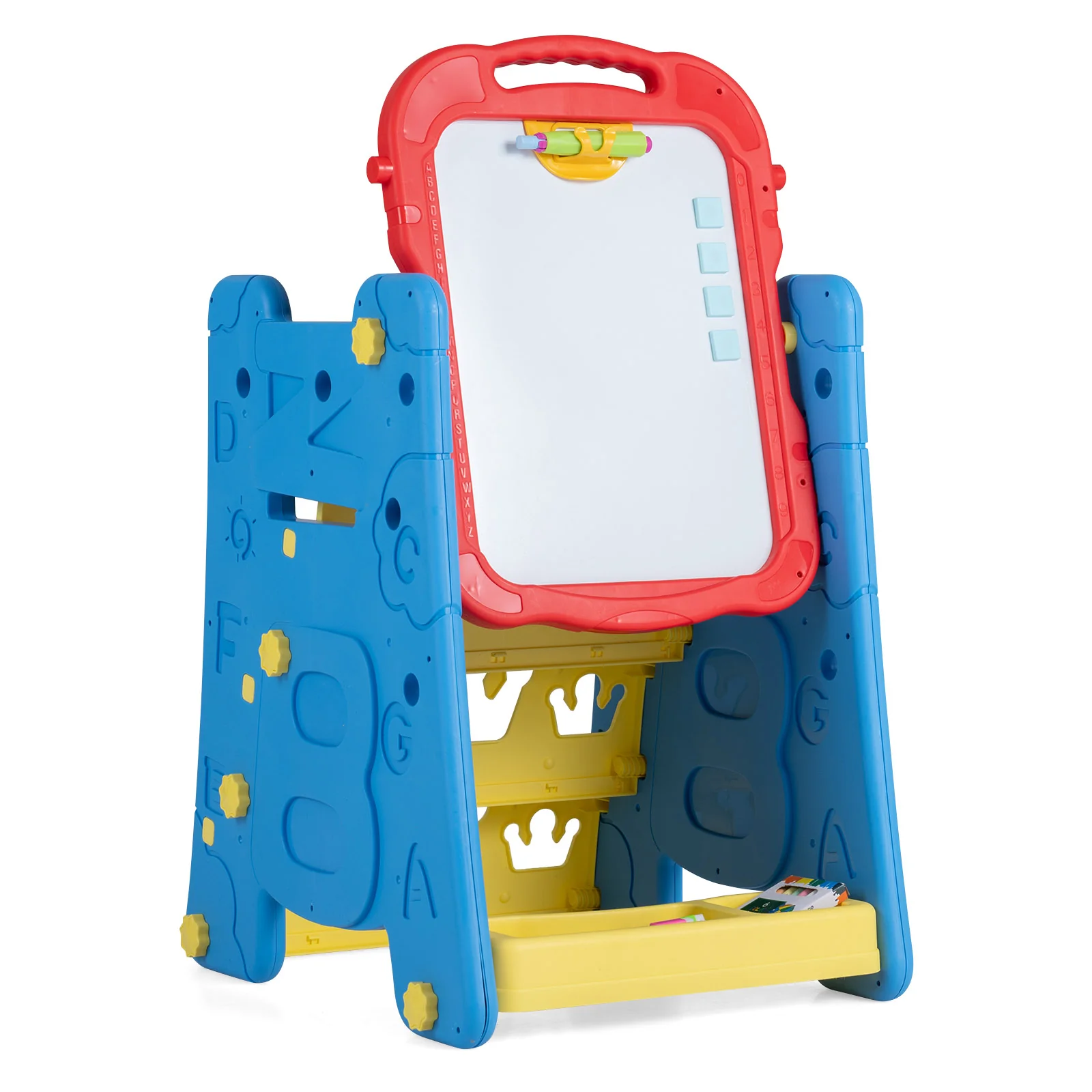 4 in 1 Art Easel for Kids, Double Sided Magnetic Board - Image 12