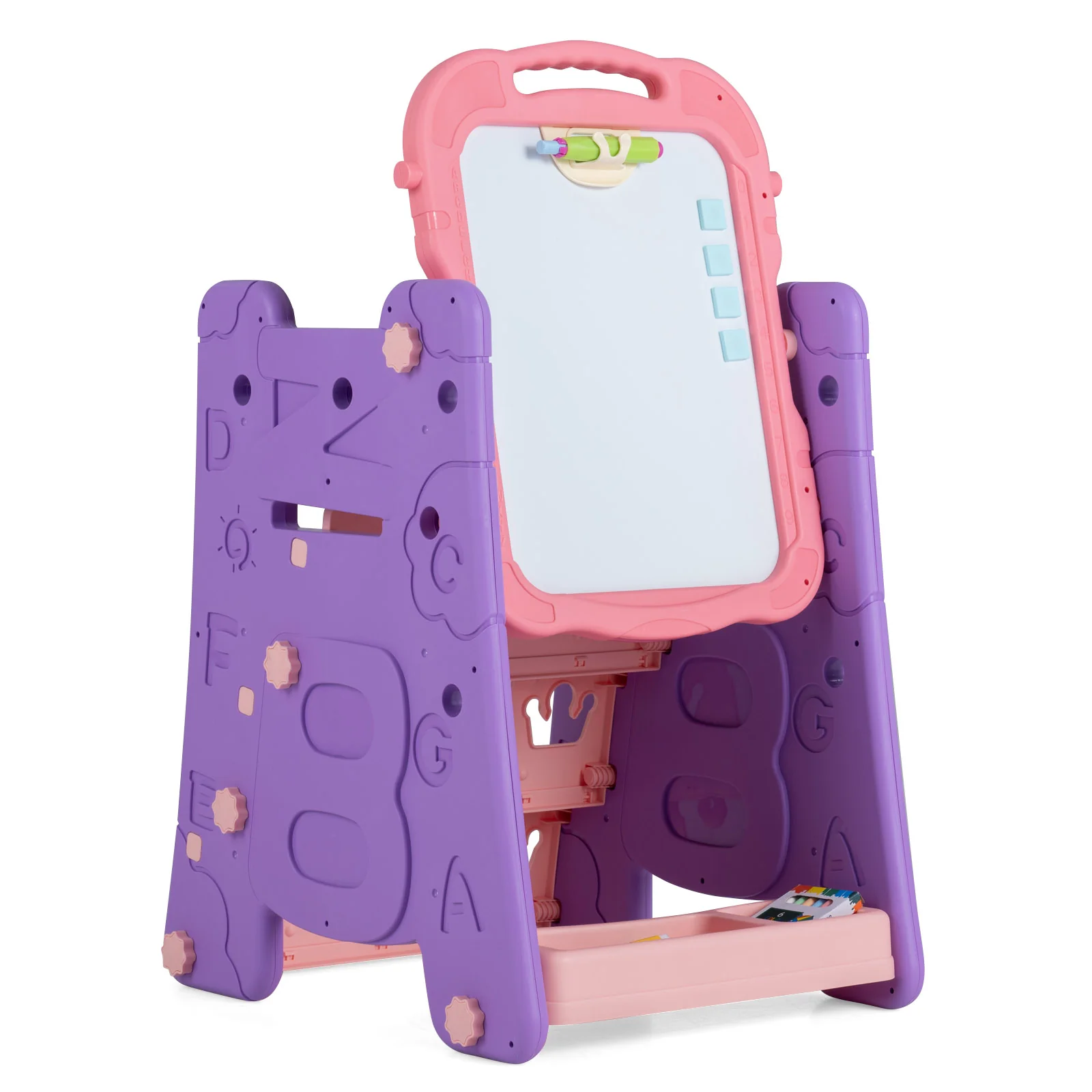 4 in 1 Art Easel for Kids, Double Sided Magnetic Board - Image 13