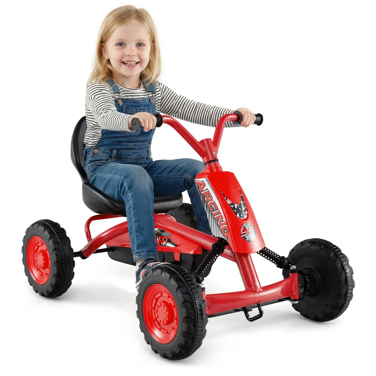 4 Wheel Toddler Ride On Pedal Car with Steering Handlebars - Image 11