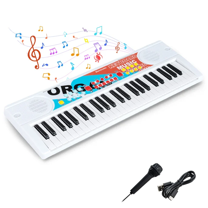 49 Keys Portable Electric Keyboard Piano with Microphone and 8 Tones - Image 11
