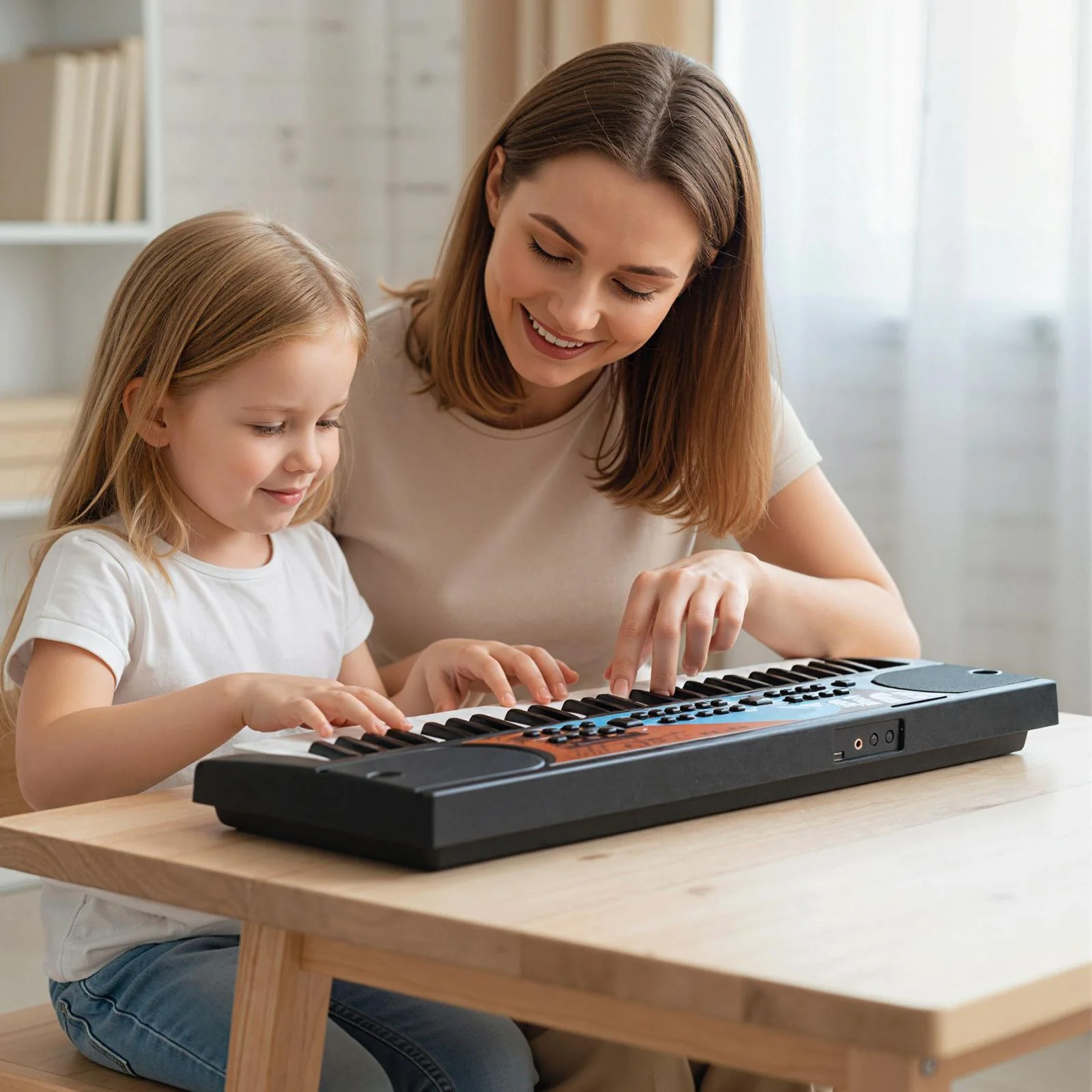 49 Keys Portable Electric Keyboard Piano with Microphone and 8 Tones - Image 3