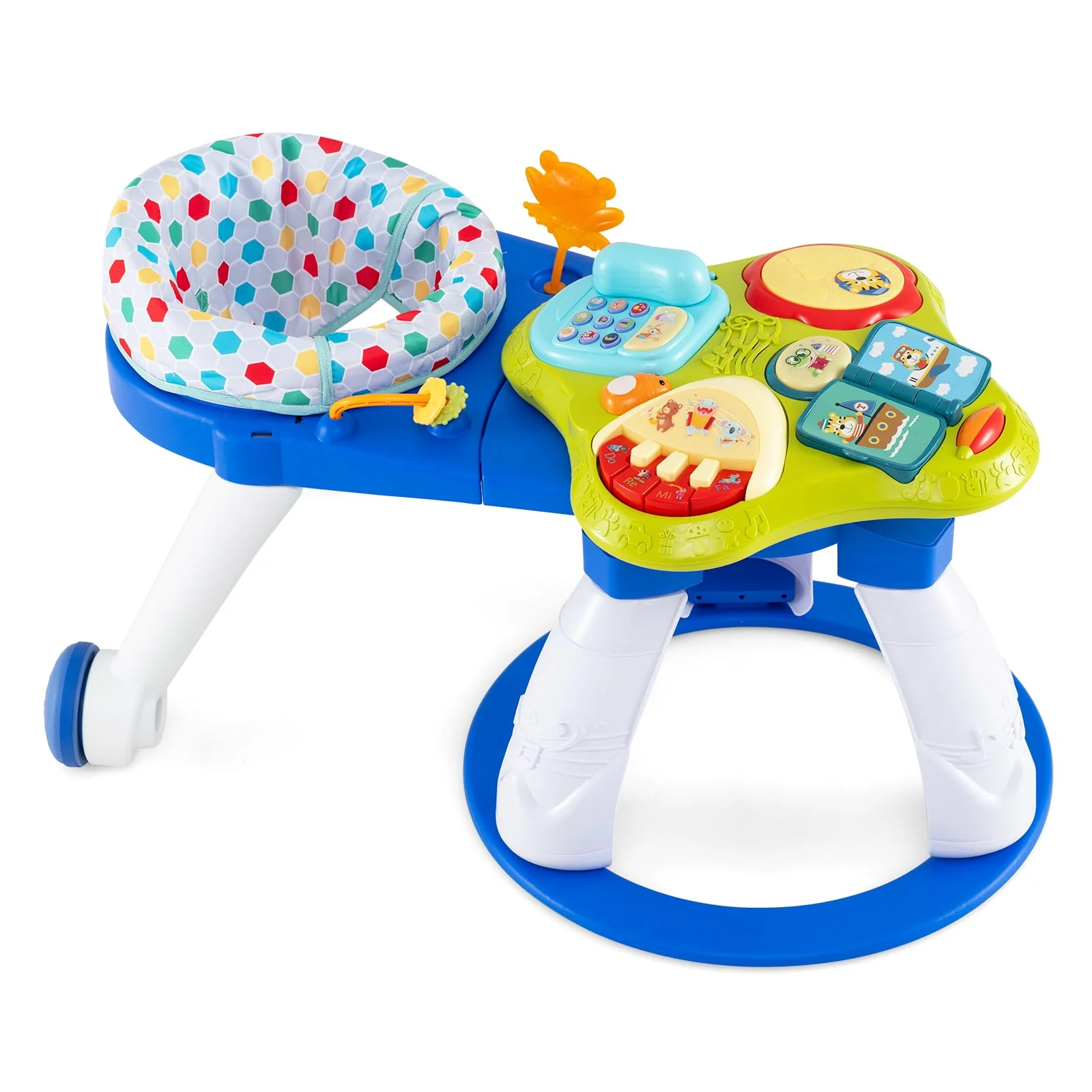 BABY JOY 3 in 1 Baby Stationary Activity Center, Kids Play Table Set w/Educational & Music Function Tabletop - Image 11