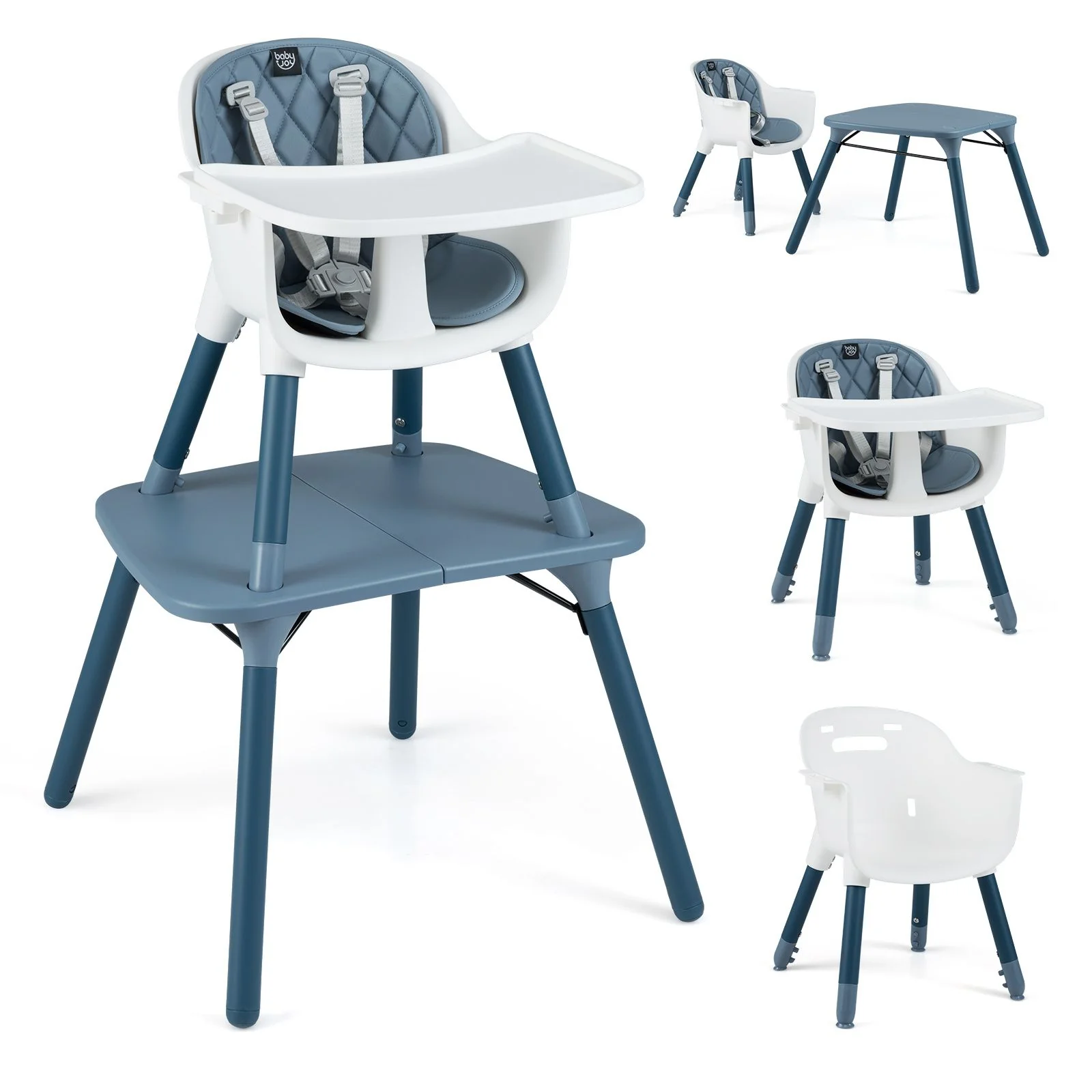 BABY JOY 5 in 1 Convertible Baby High Chair - Image 13