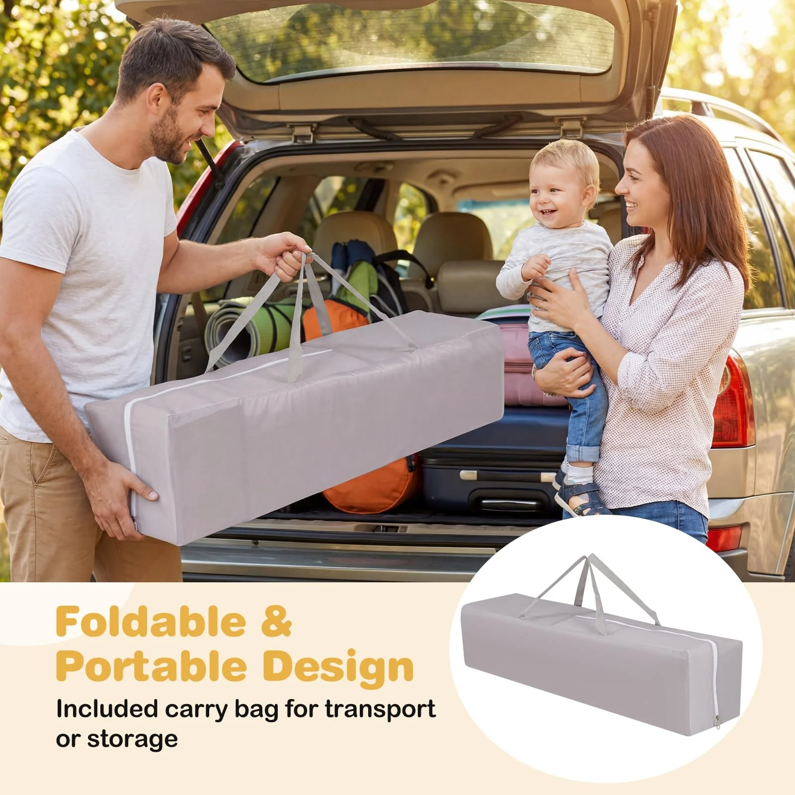 Baby Playpen with Foldable Mat for Infants and Toddlers - Image 8