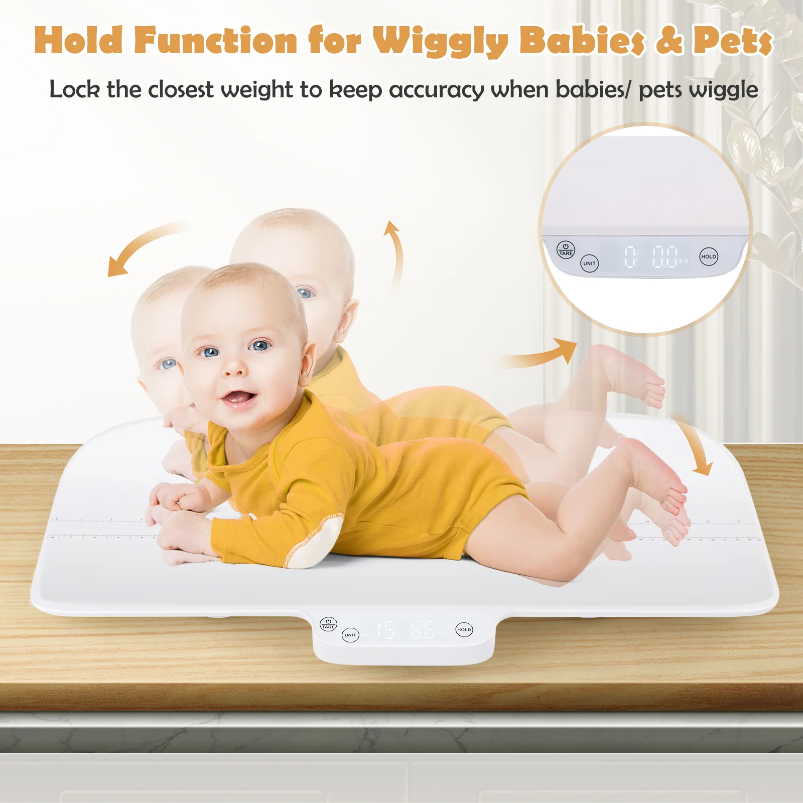 BABY JOY Baby Scale, Pet Scale w/Smart APP Control - Image 8