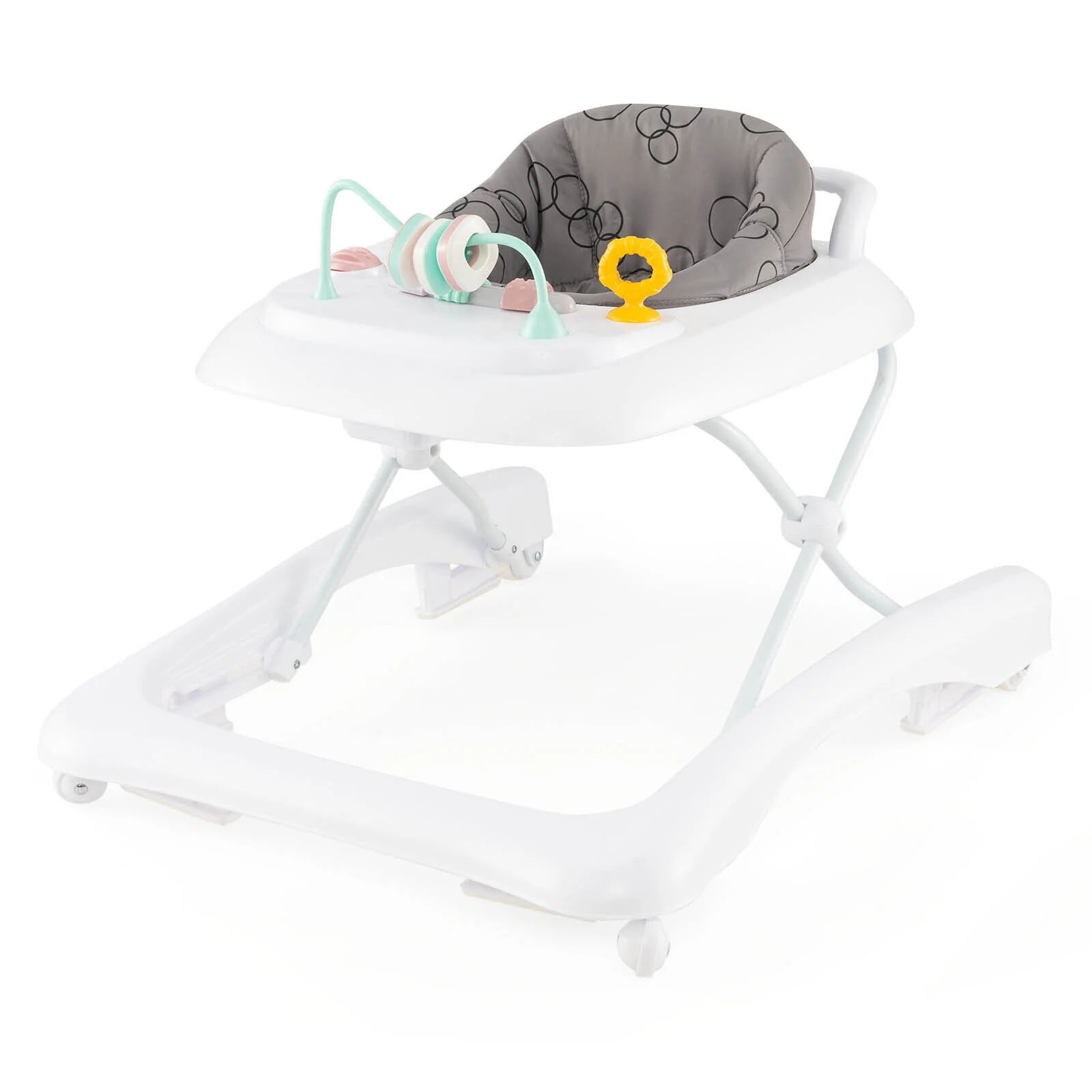 BABY JOY Foldable 3 in 1 Baby Walker Adjustable Toddler Walker Activity Center - Image 11