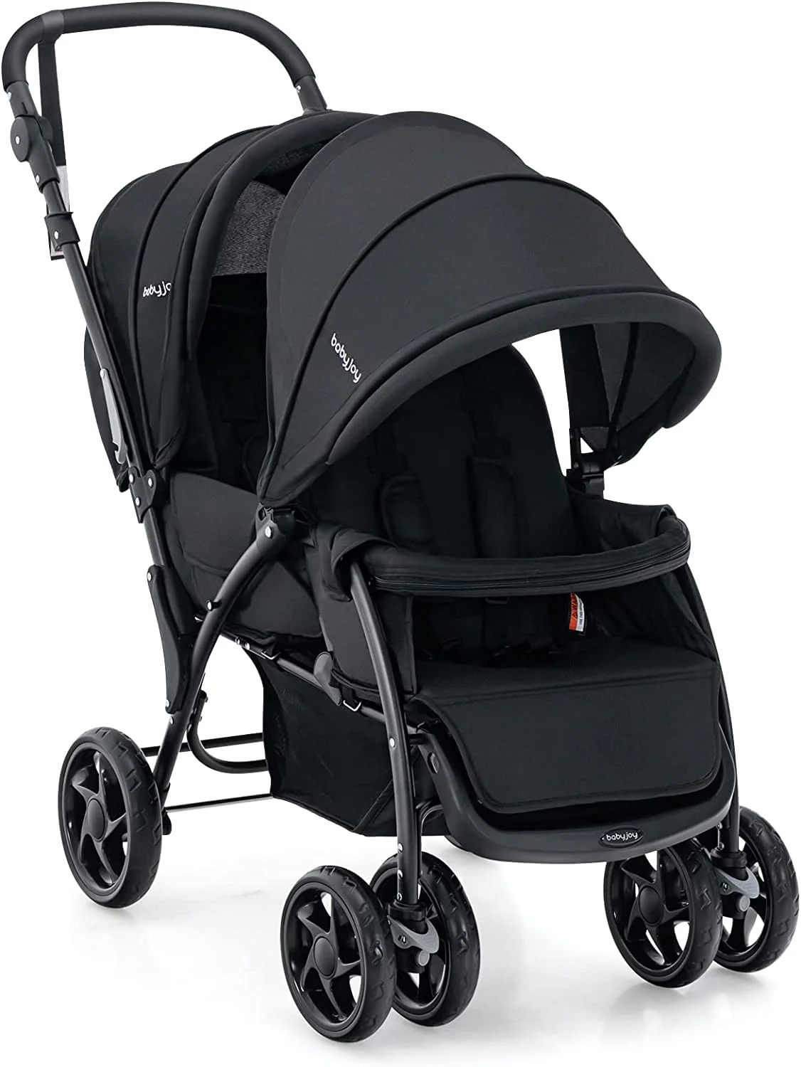 BABY JOY Foldable Tandem Stroller, Twin Pram - Image 8