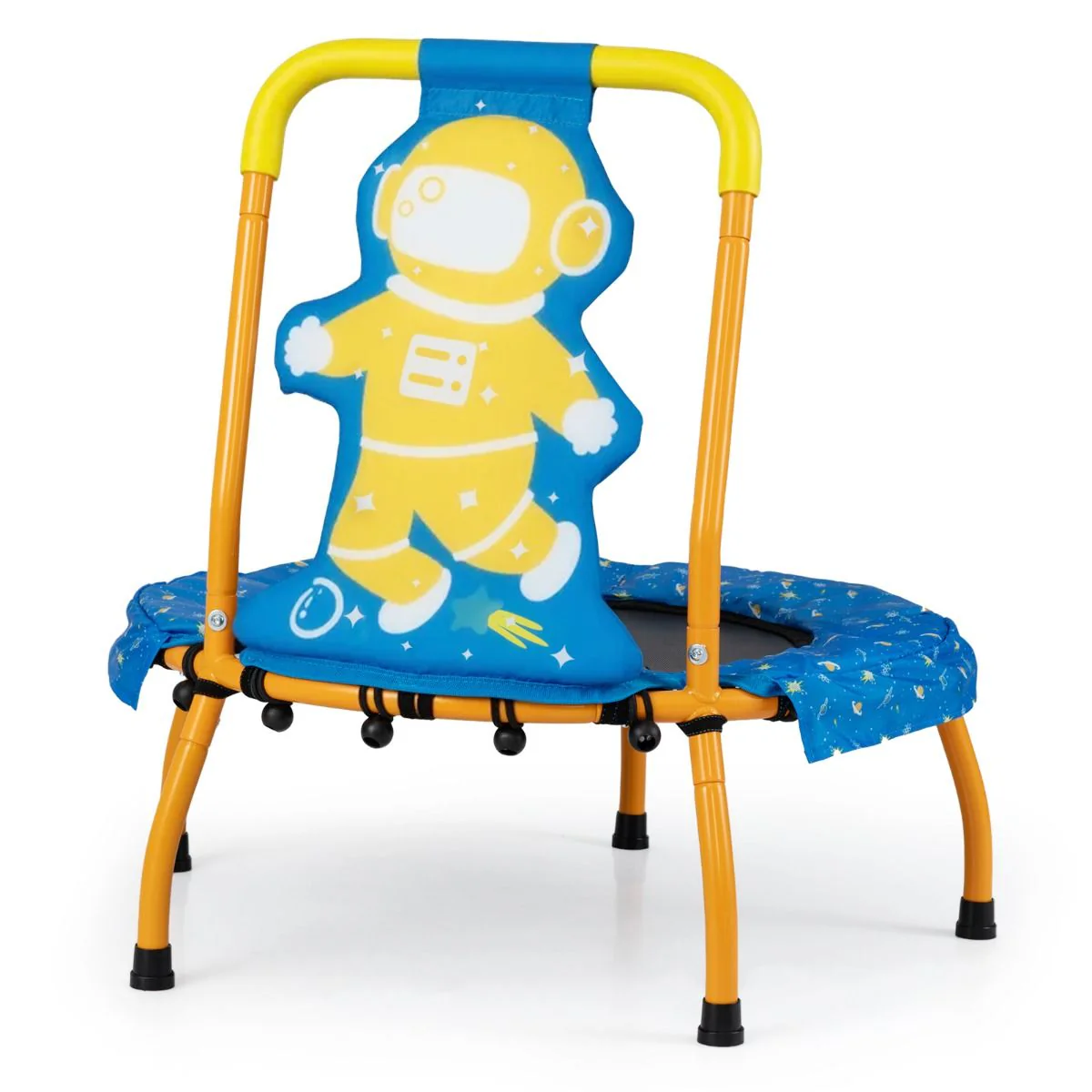 Children Trampoline with Foam Handle and Safety Cover for Toddlers