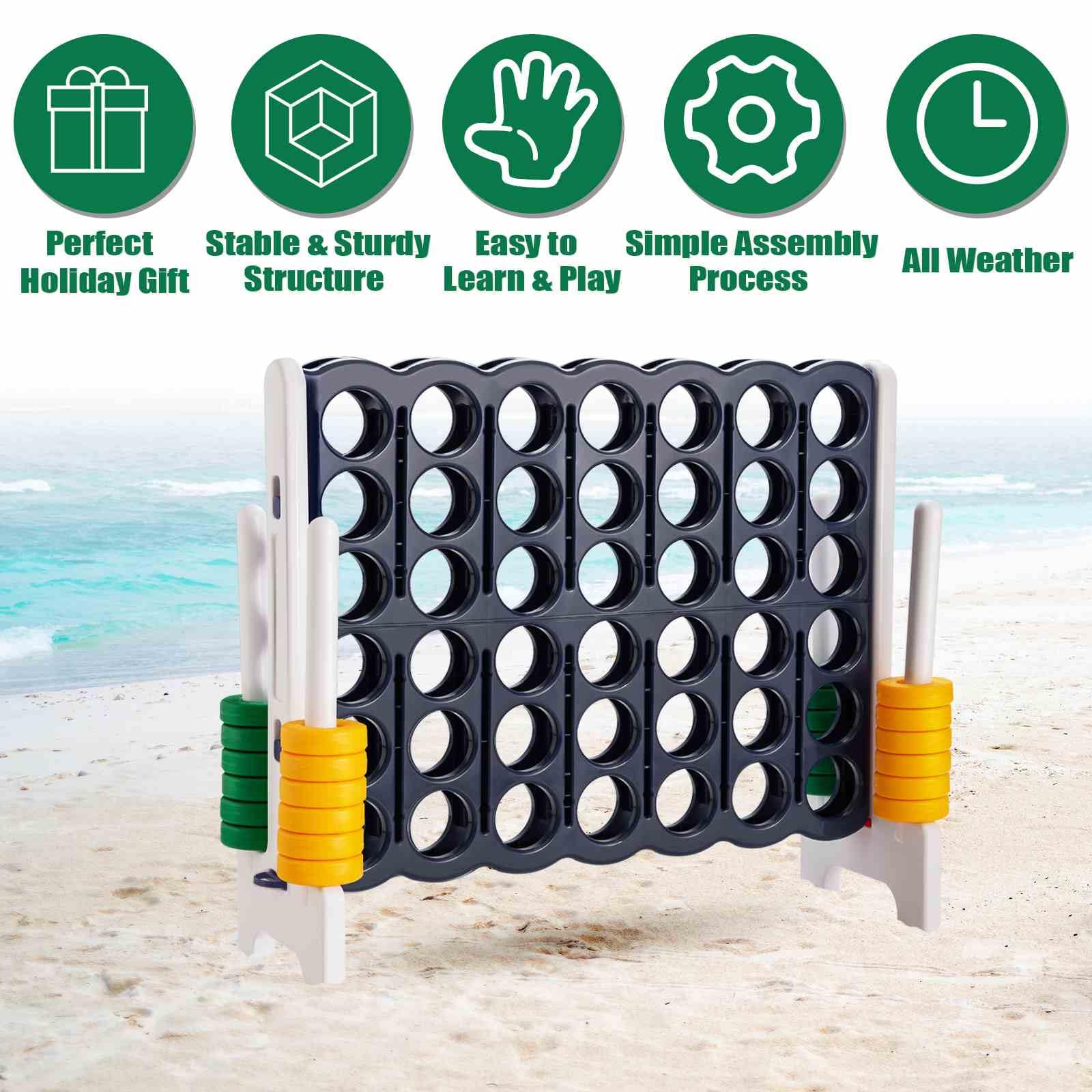 Connect 4 in A Row Jumbo Family Garden yard Game - Image 5