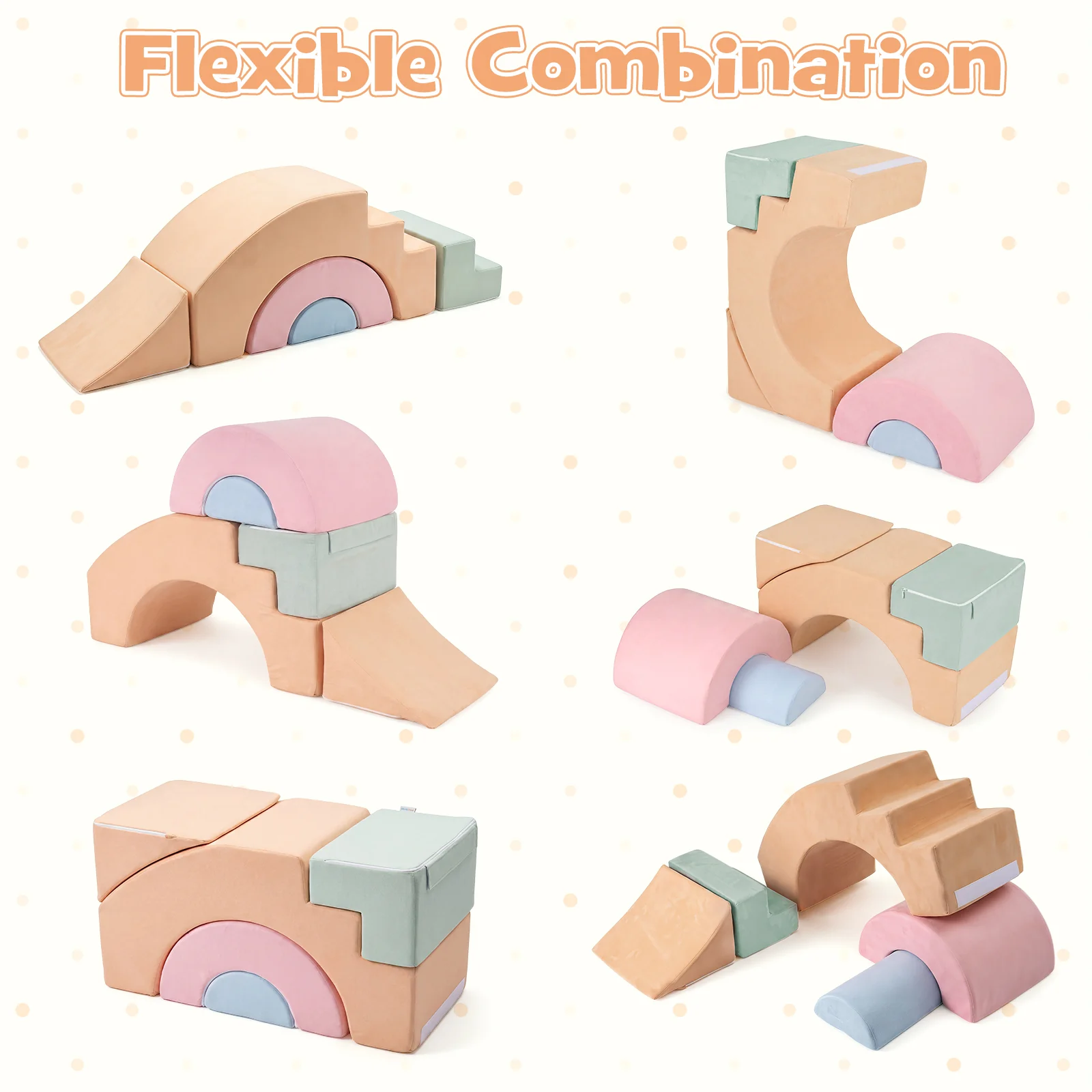 5-Piece Foam Climbing Blocks for Toddlers, Kids Climb Toys, Soft Play Set for Babies - Image 5