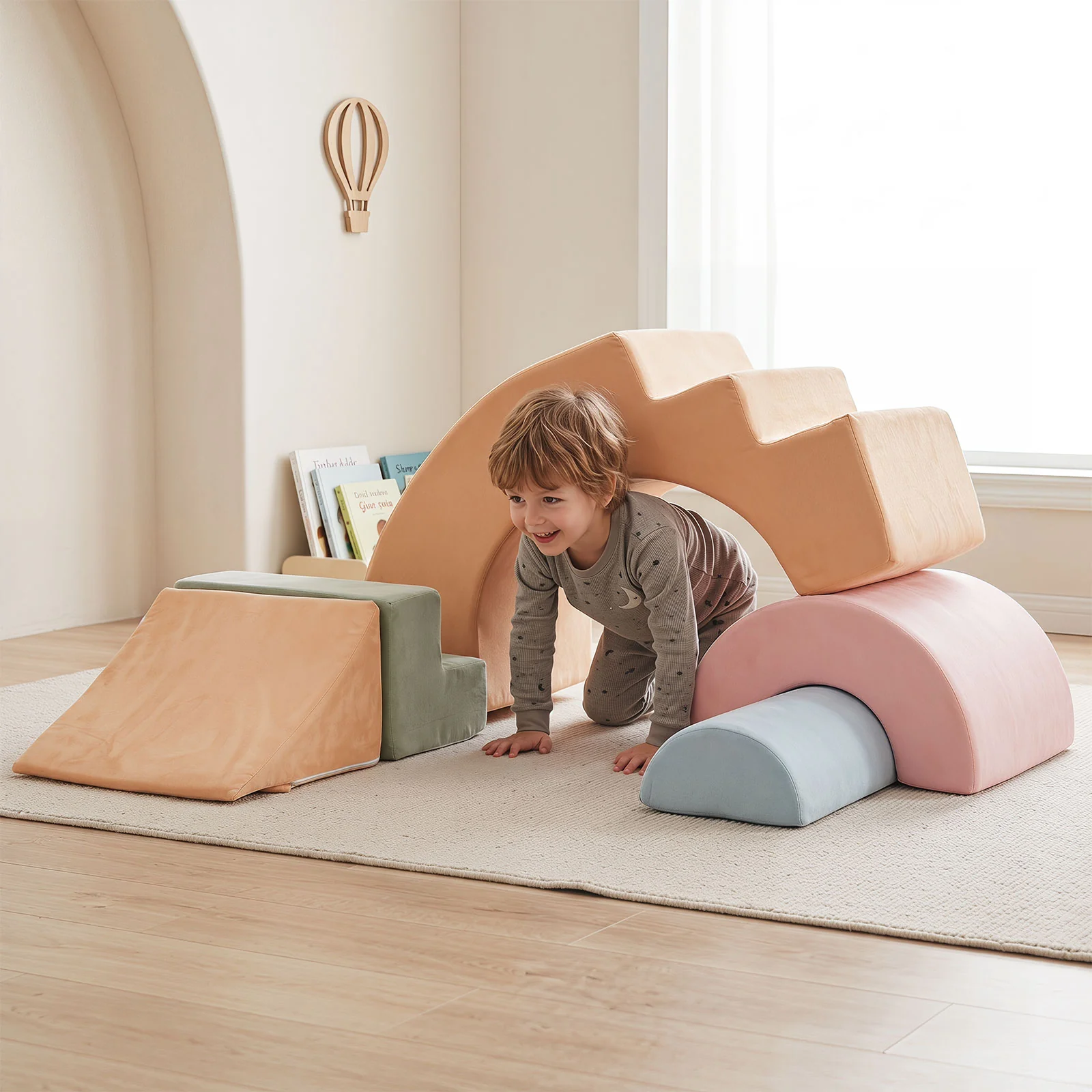 5-Piece Foam Climbing Blocks for Toddlers, Kids Climb Toys, Soft Play Set for Babies - Image 9