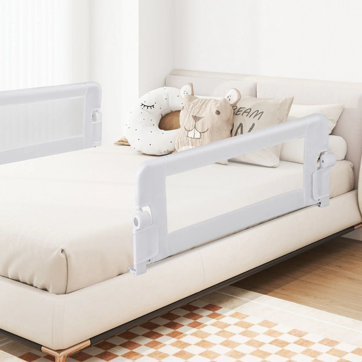 Foldable Bed Rail for Toddlers with Detachable Oxford Fabric Cover - Image 2