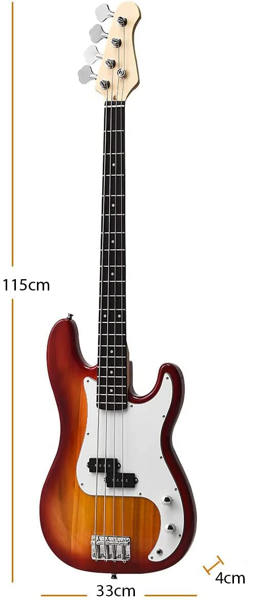 Full Size Electric 4 String Bass Guitar for Beginner Starter Complete Kit - Image 9