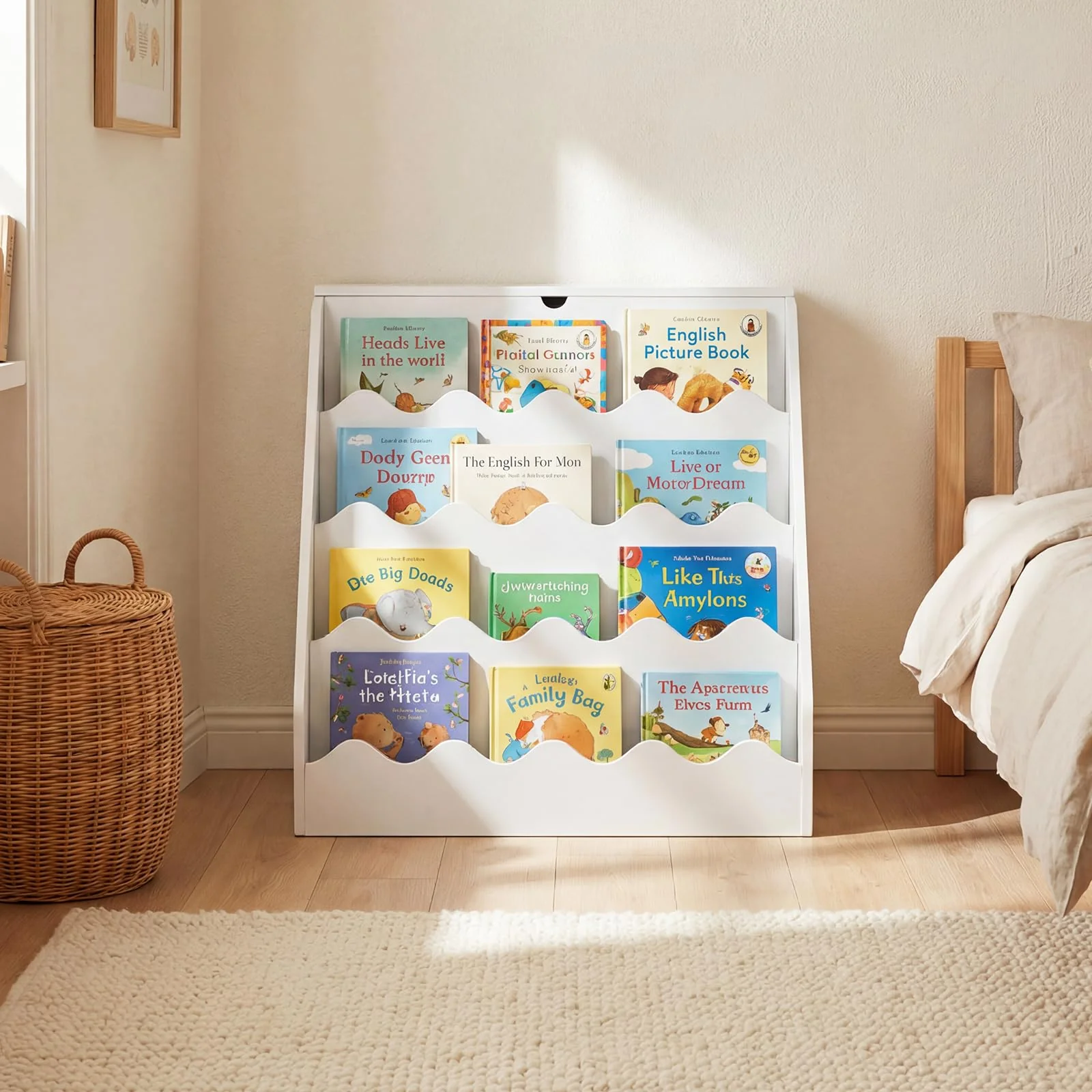 HONEY JOY 2-in-1 Kids Bookshelf & Toy Storage Organizer, Storage Rack - Image 3