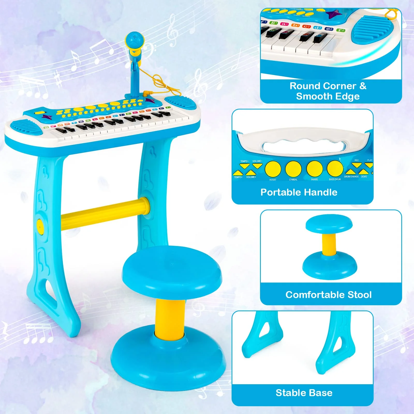 HONEY JOY 31-Key Electronic Keyboard Piano - Image 6