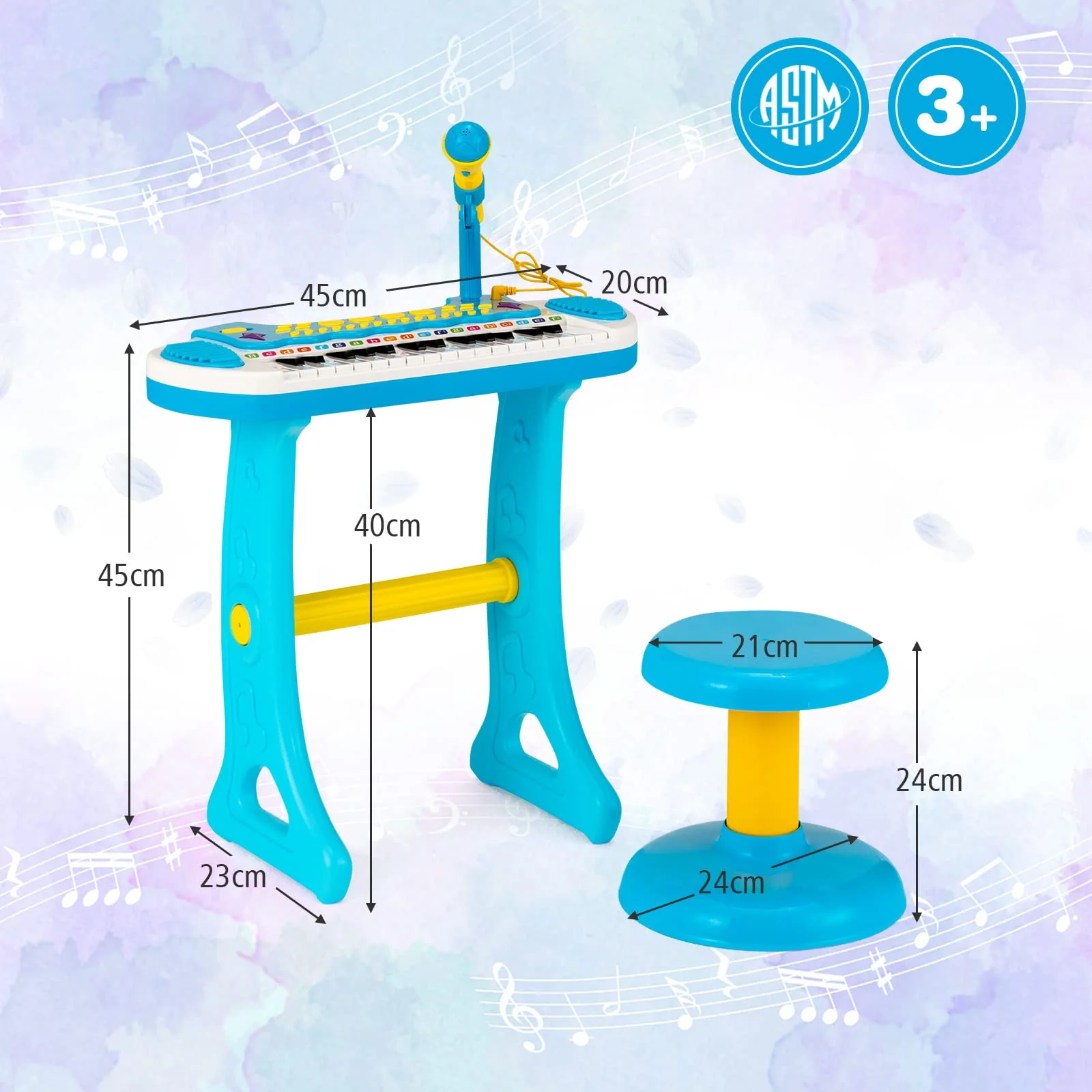 HONEY JOY 31-Key Electronic Keyboard Piano - Image 7