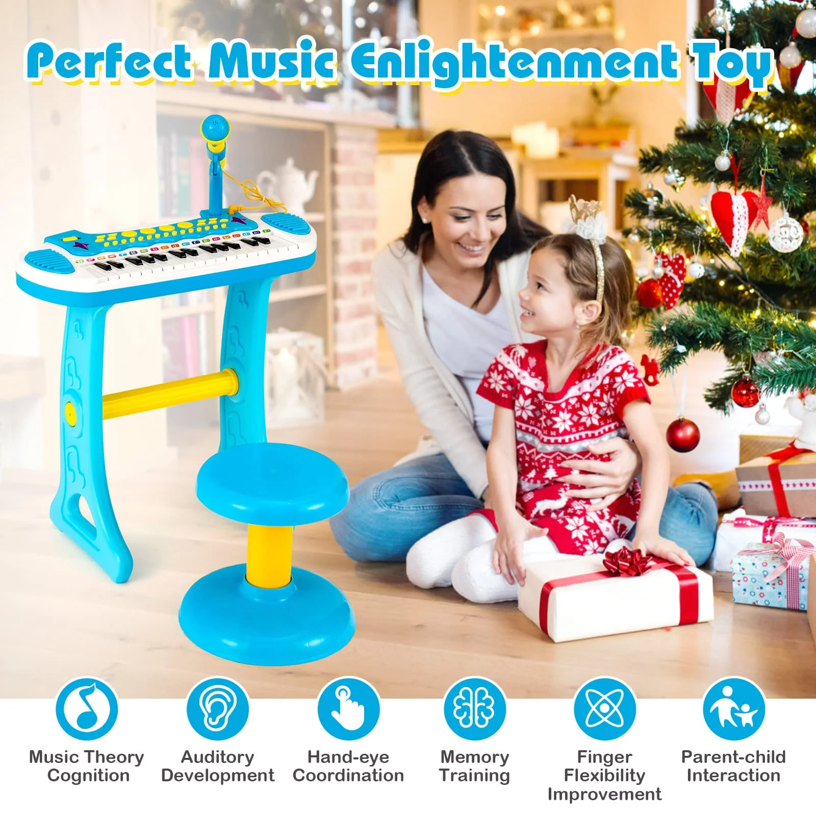 HONEY JOY 31-Key Electronic Keyboard Piano - Image 9