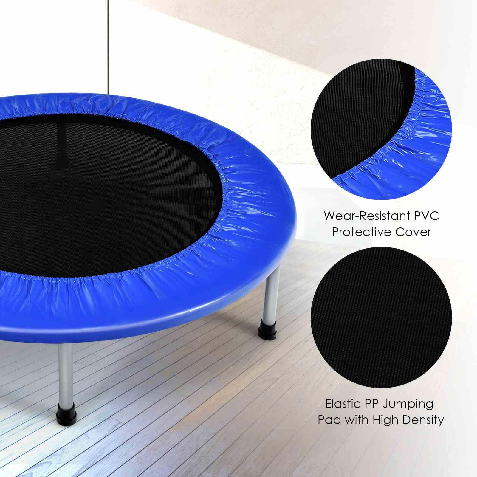 HONEY JOY 36” Mini Folding Trampoline, Portable Recreational Fitness Rebounder for Kids Adults - Image 7