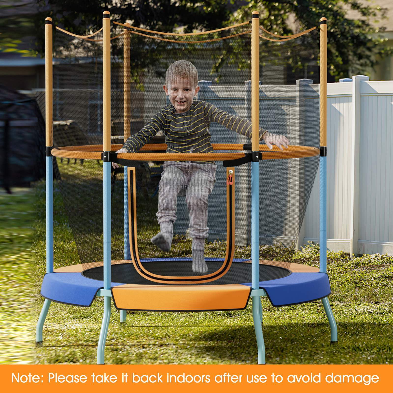 HONEY JOY 48" Kids Trampoline Recreational Trampoline w/Heavy-duty Elastic Ropes - Image 6