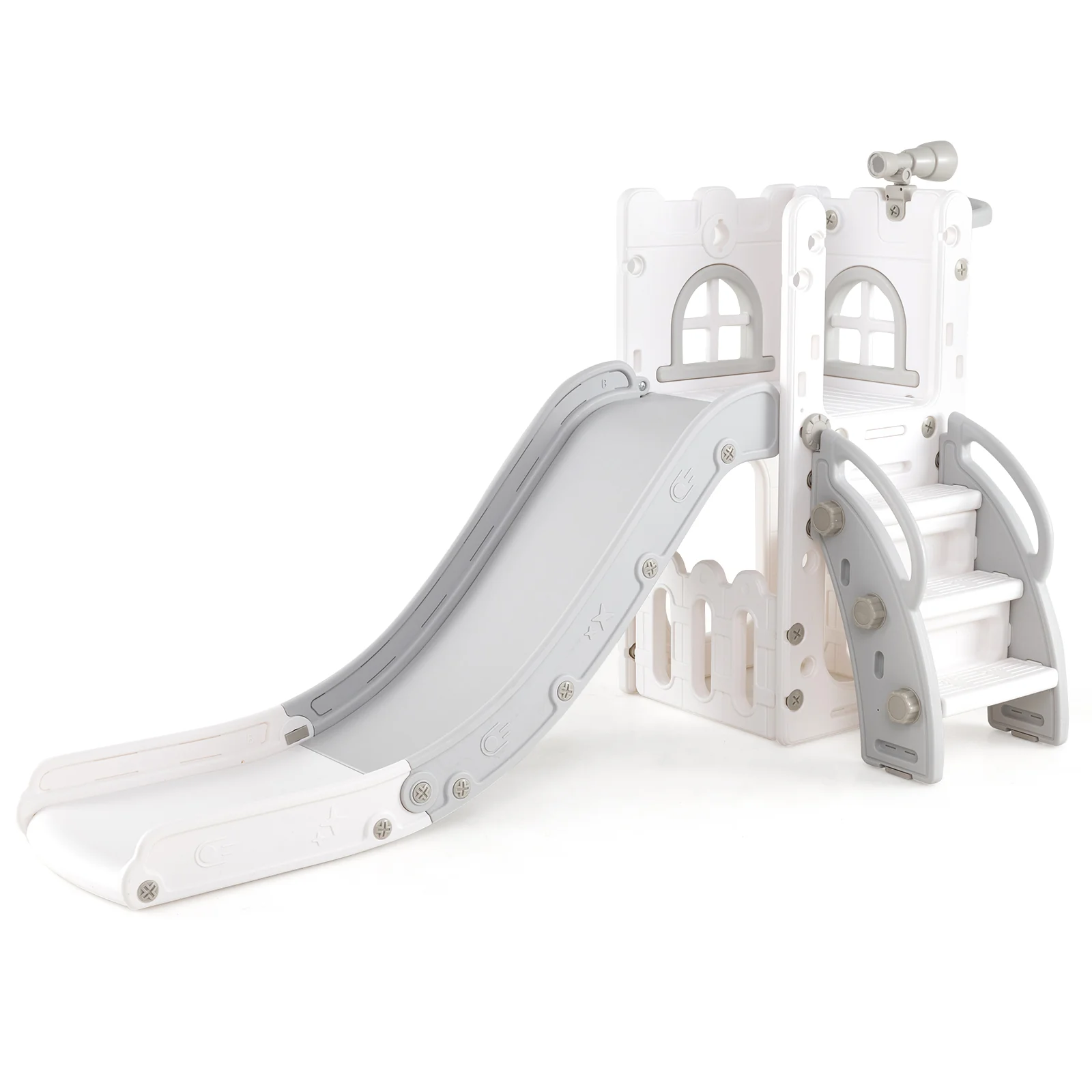 HONEY JOY 6 in 1 L-Shaped Toddle Slide for Toddlers Age 1-3 - Image 12
