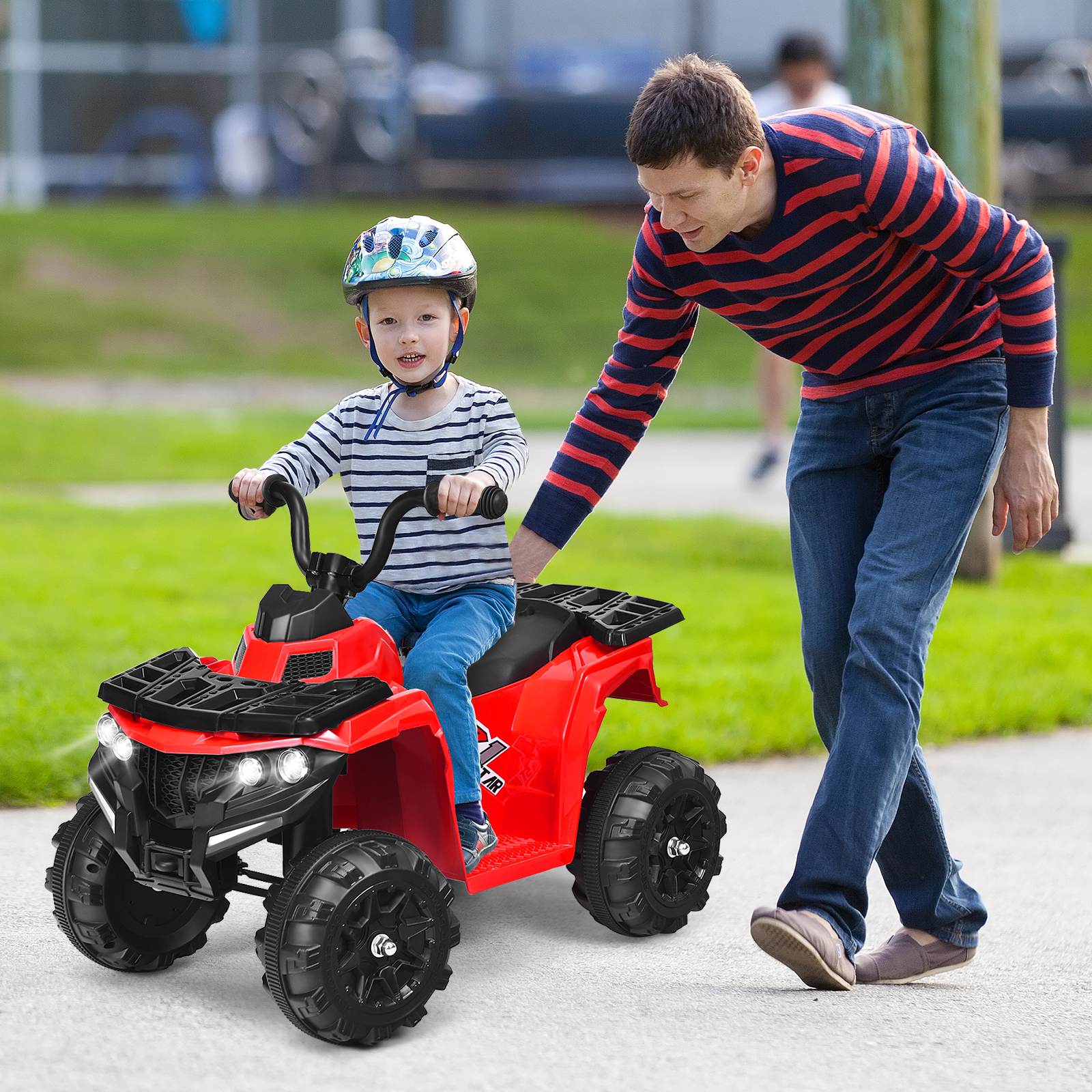 HONEY JOY 6V Kids Ride-On Car 4-Wheeler Vehicle Quad Car for 3-6 Years Old - Image 4