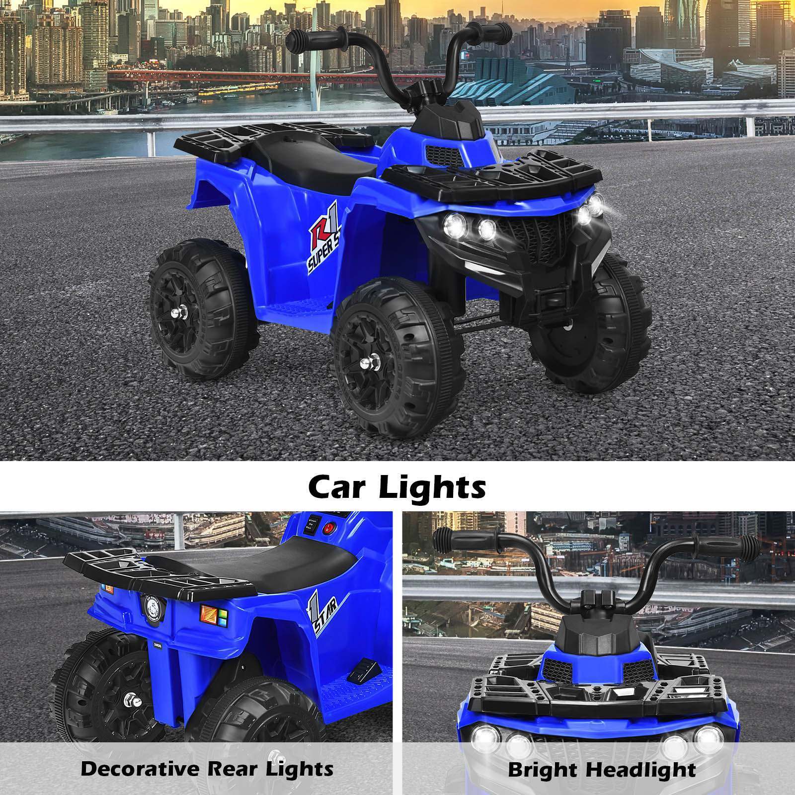 HONEY JOY 6V Kids Ride-On Car 4-Wheeler Vehicle Quad Car for 3-6 Years Old - Image 9