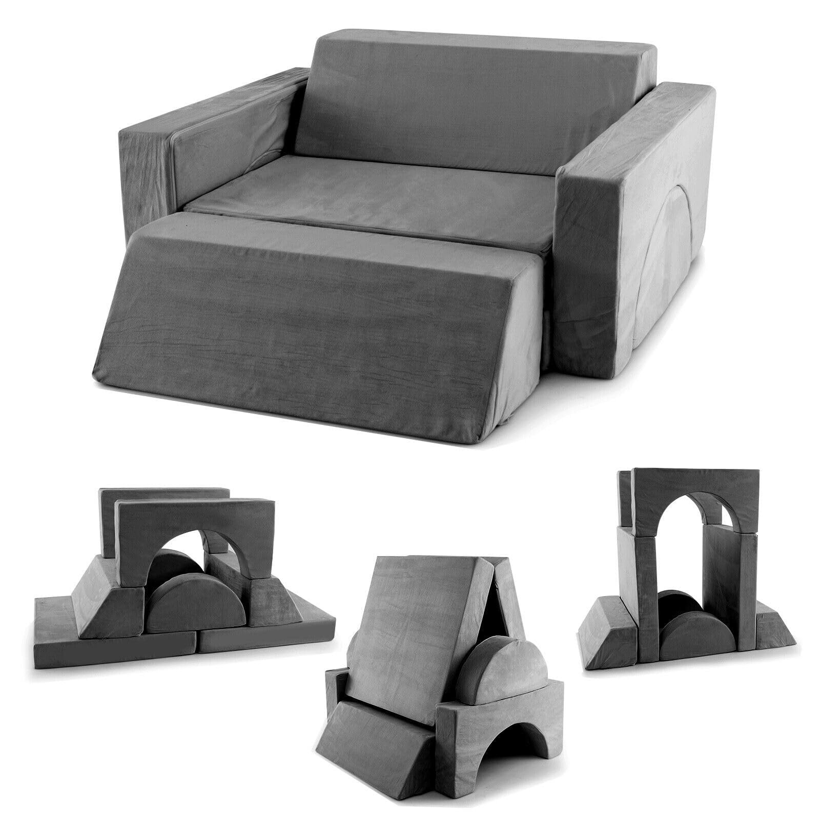 HONEY JOY 8 PCS Kids Play Sofa - Image 13