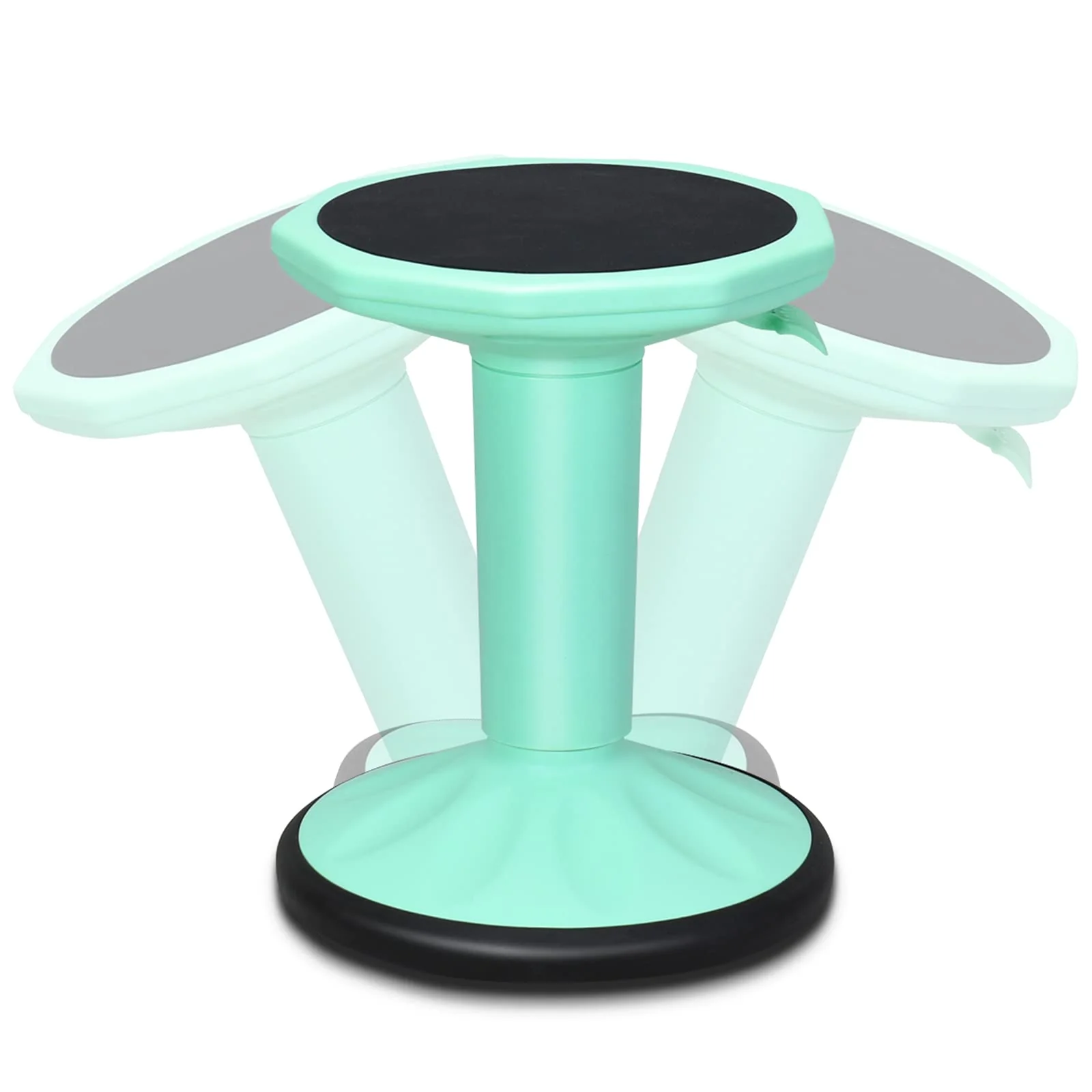 HONEY JOY Ergonomic Wobble Chair with Adjustable Height, Active Learning Stool Sitting Balance Chair for Office/Bar/Home - Image 12