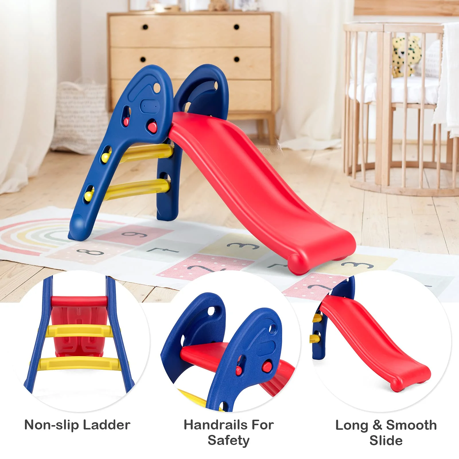 HONEY JOY Kid Folding Sliding w/Triangle Structure - Image 7