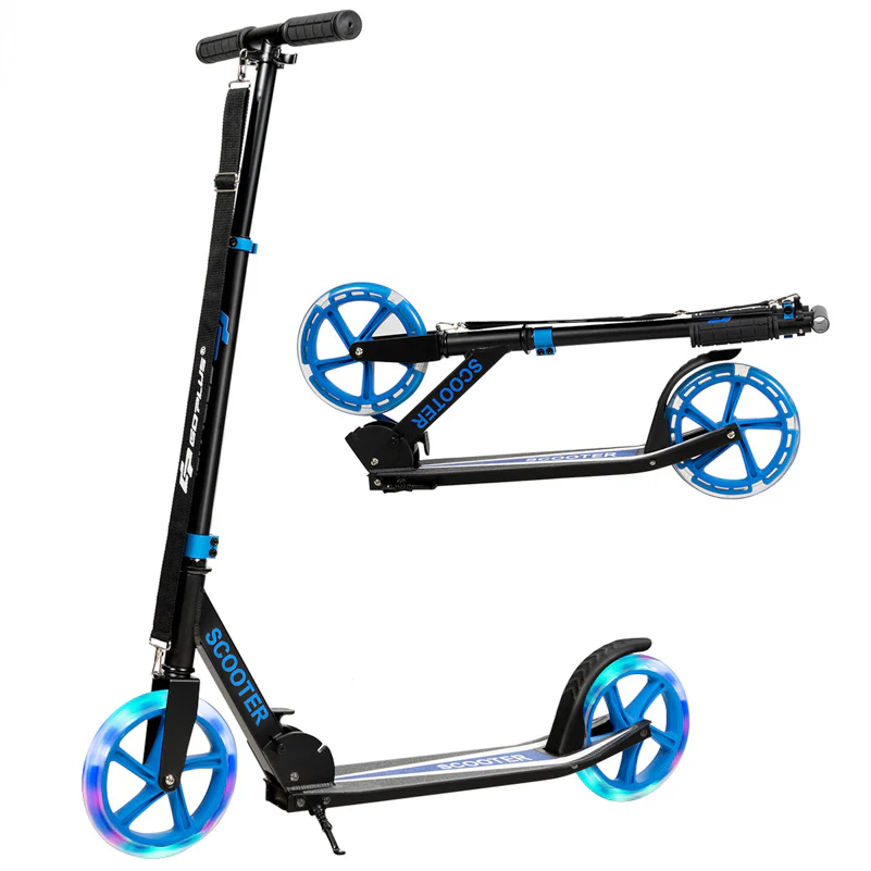 HONEY JOY Kids Folding Kick Scooter, Scooter for Children Teens w/2 Flash Wheels - Image 9