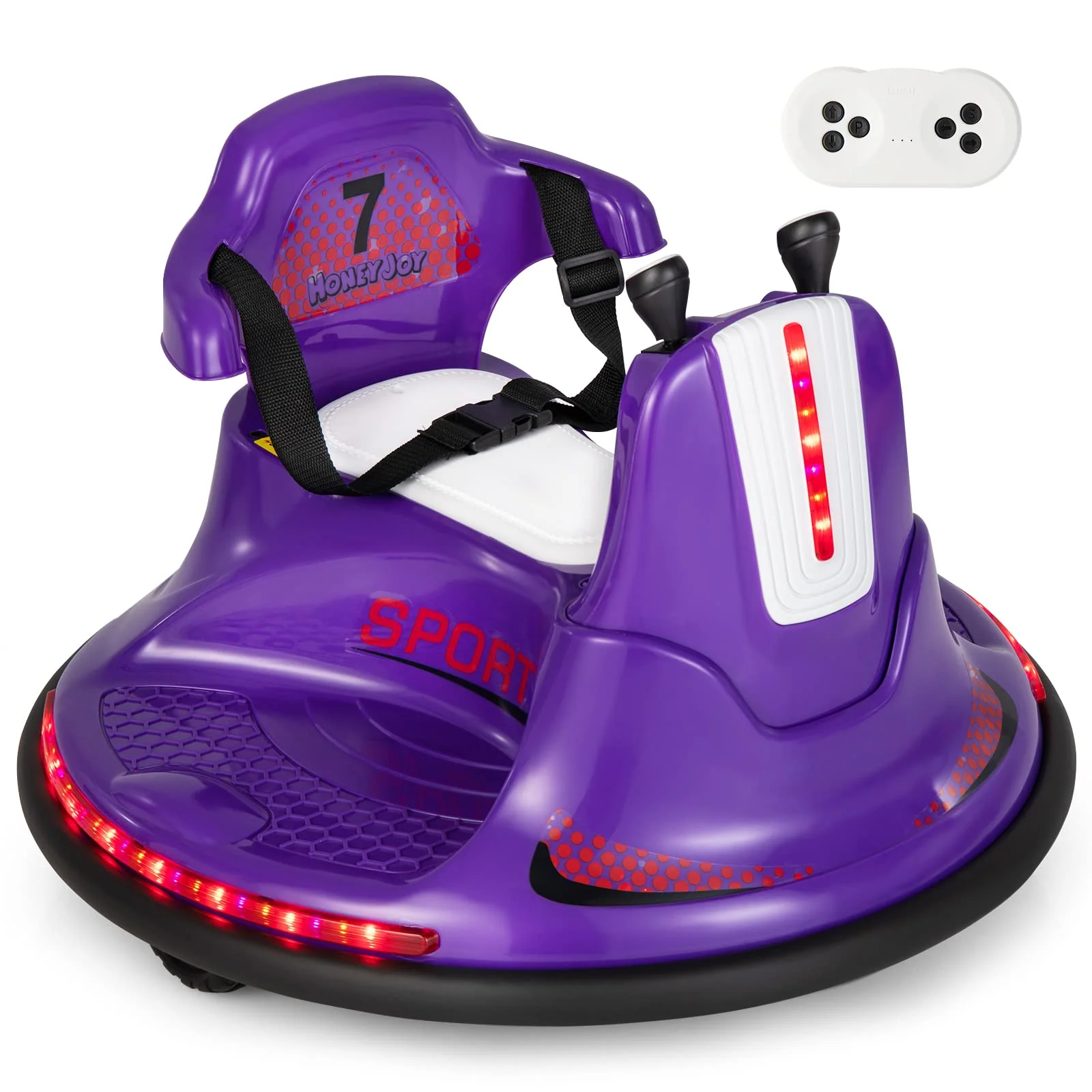 HONEY JOY Kids Ride On Bumper Car, 6V Battery Powered Electric Car