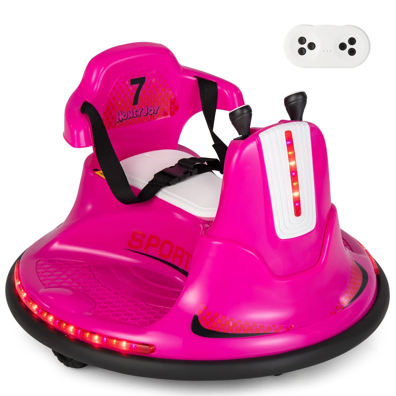 HONEY JOY Kids Ride On Bumper Car, 6V Battery Powered Electric Car - Image 10