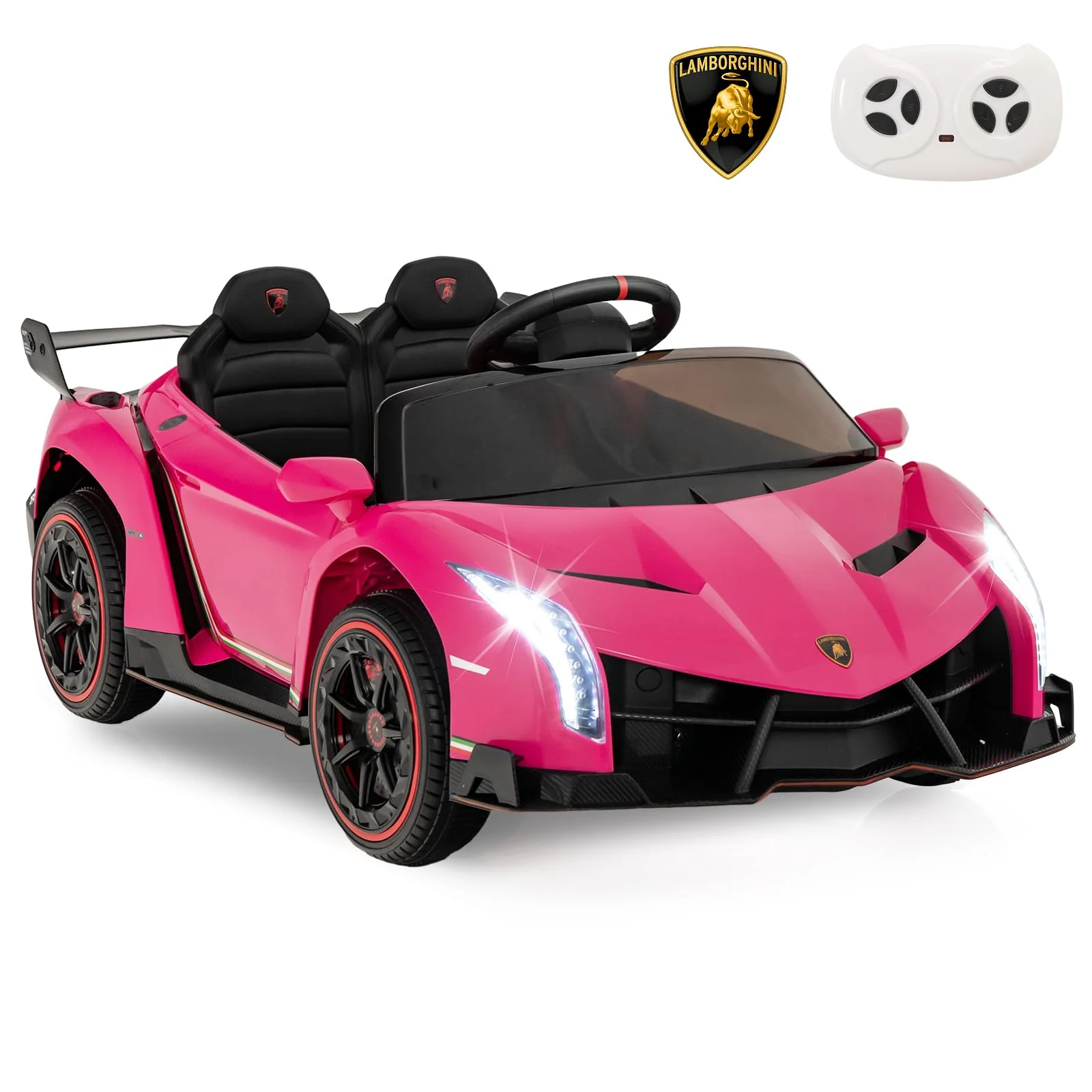 HONEY JOY Licensed Lamborghini Kid Ride-on Sports Car - Image 11