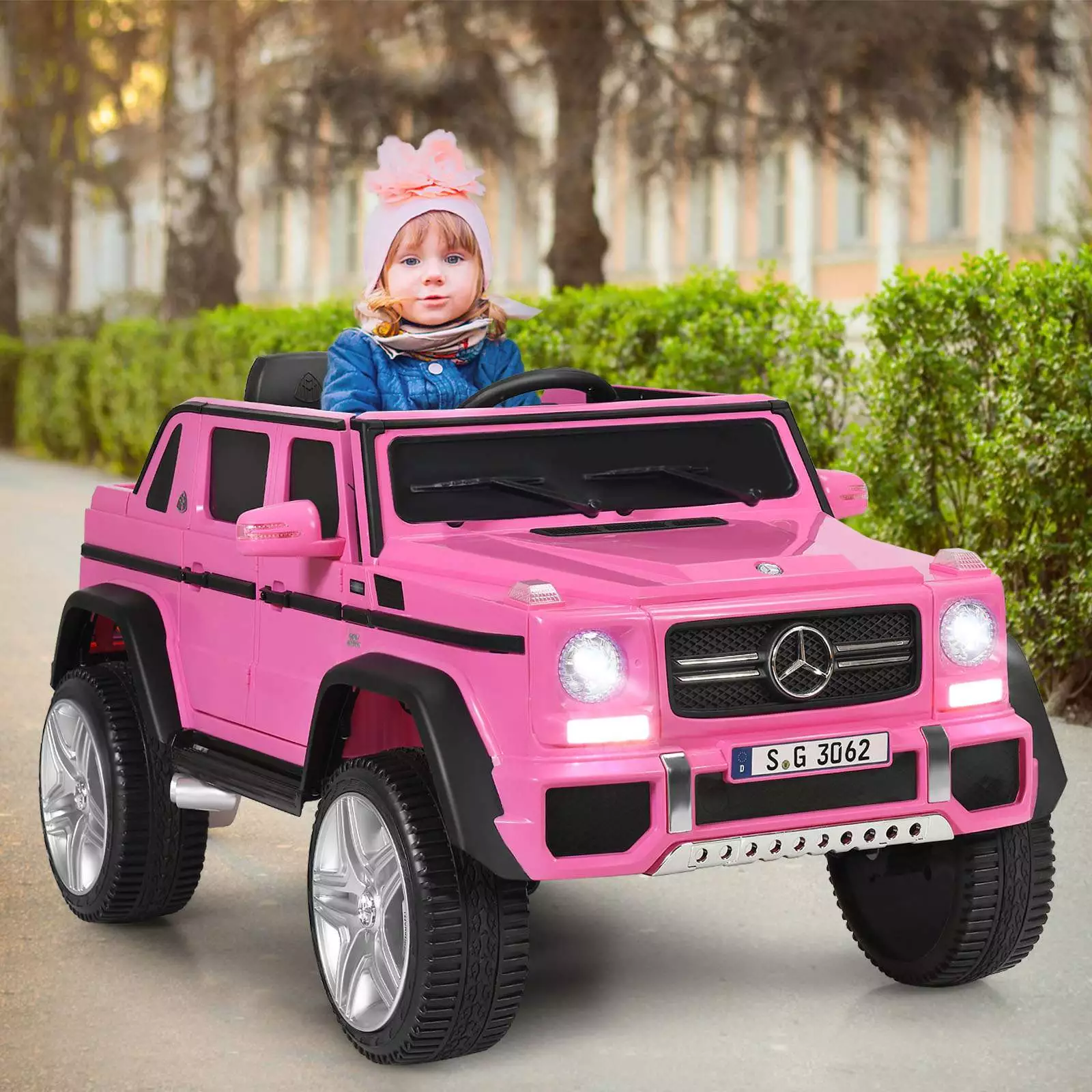 HONEY JOY Licensed Mercedes Benz Kids Ride on Car 12V Electric Vehicle Toy Car - Image 3