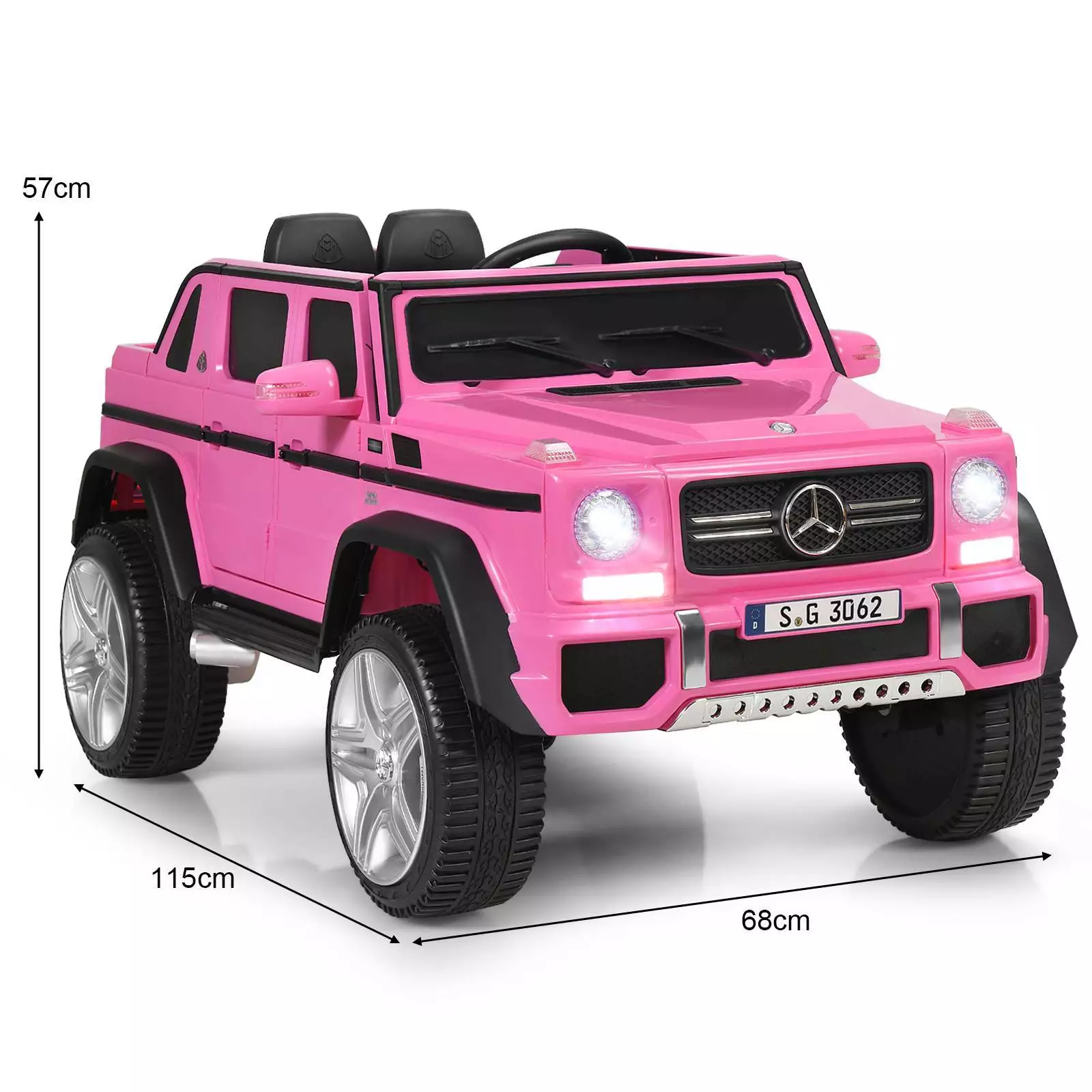 HONEY JOY Licensed Mercedes Benz Kids Ride on Car 12V Electric Vehicle Toy Car - Image 8